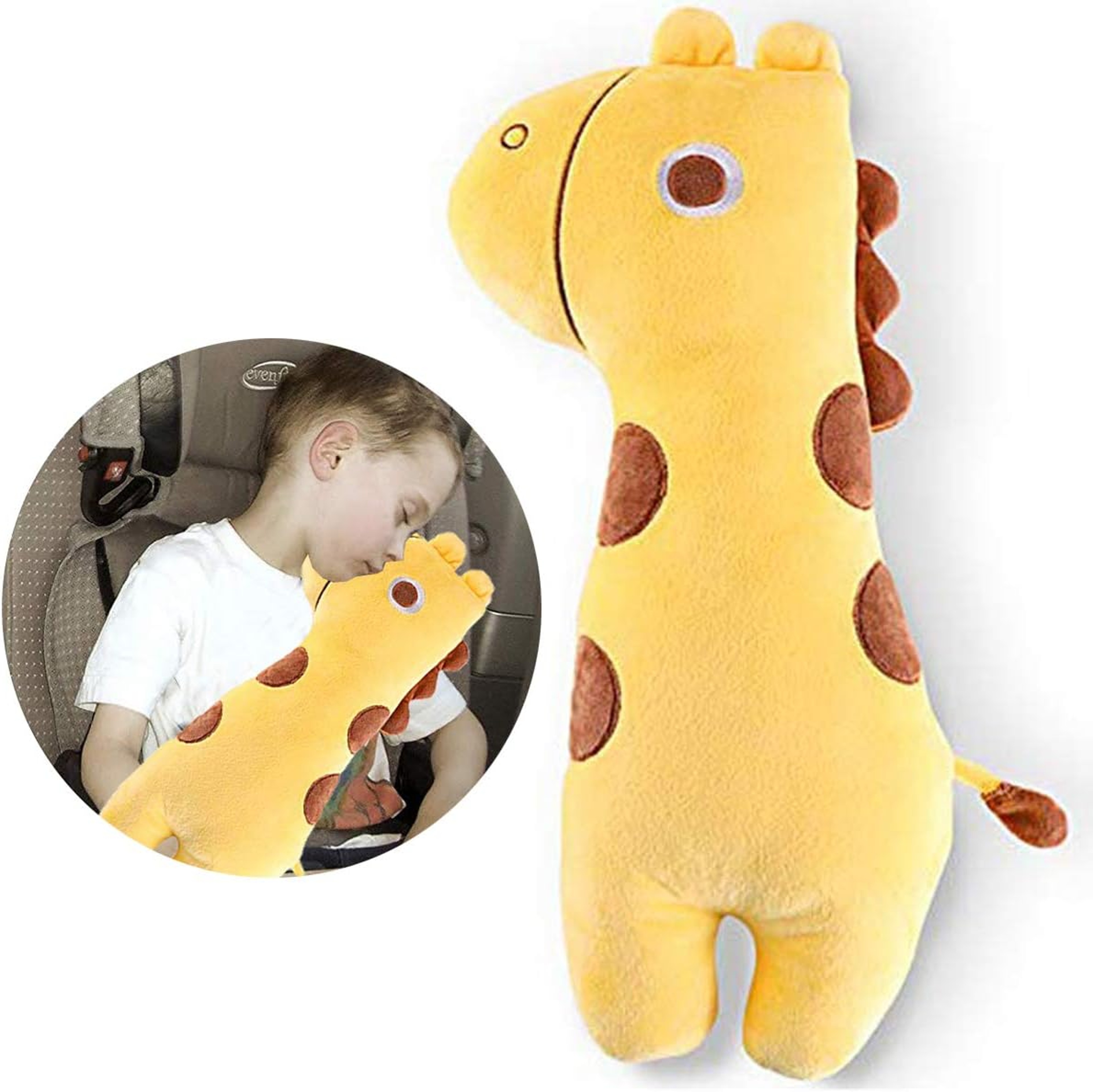 Seatbelt Cover for Girl Boy Baby, Dinosaur Car Pillow for Kids, Toddler Seat Belt Cushion – view 9