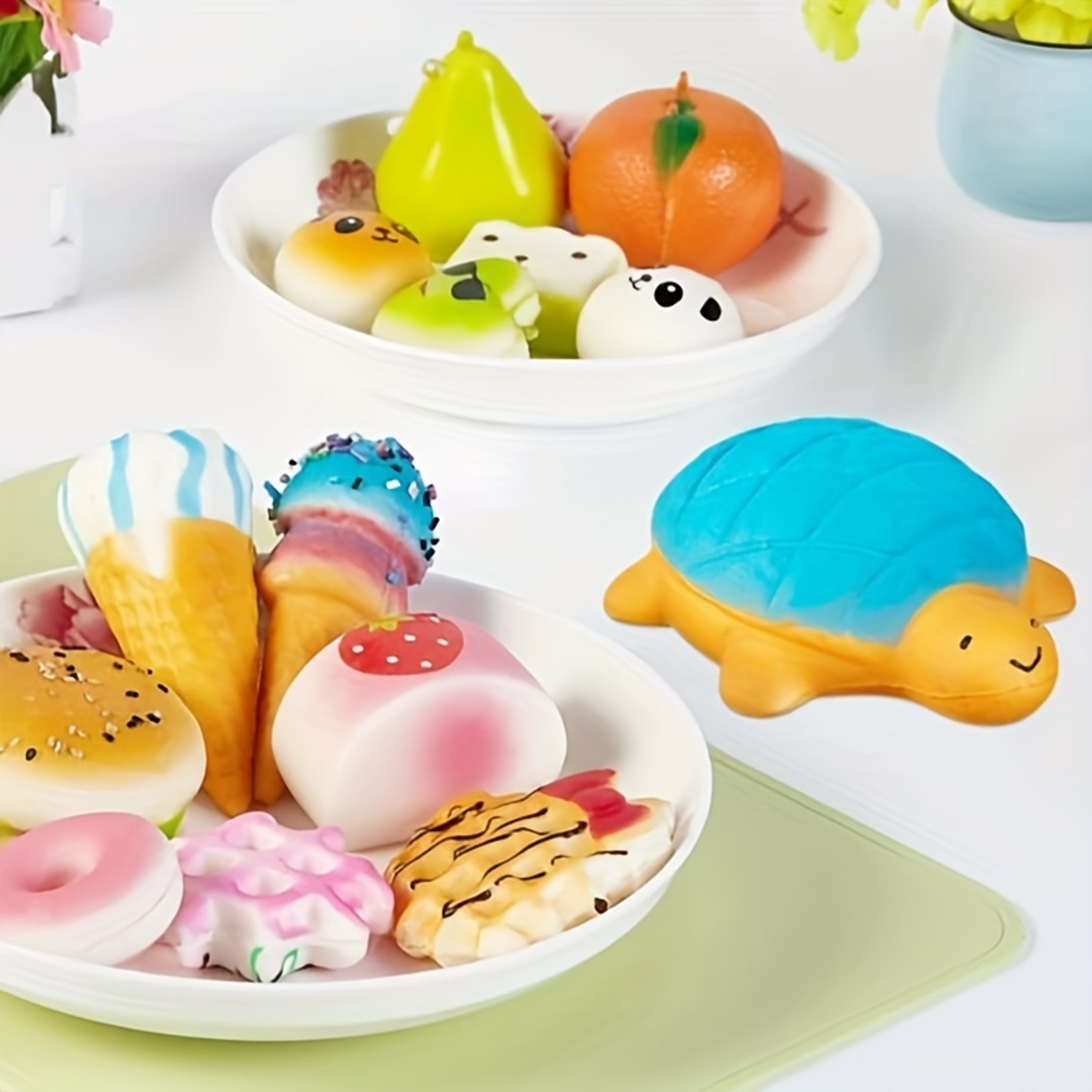 Mini Soft Bread Squishy Toys, Keychain, Cute Banana Cake Toast Squishy, Kawaii Kitchen Pretend Play Food – view 5