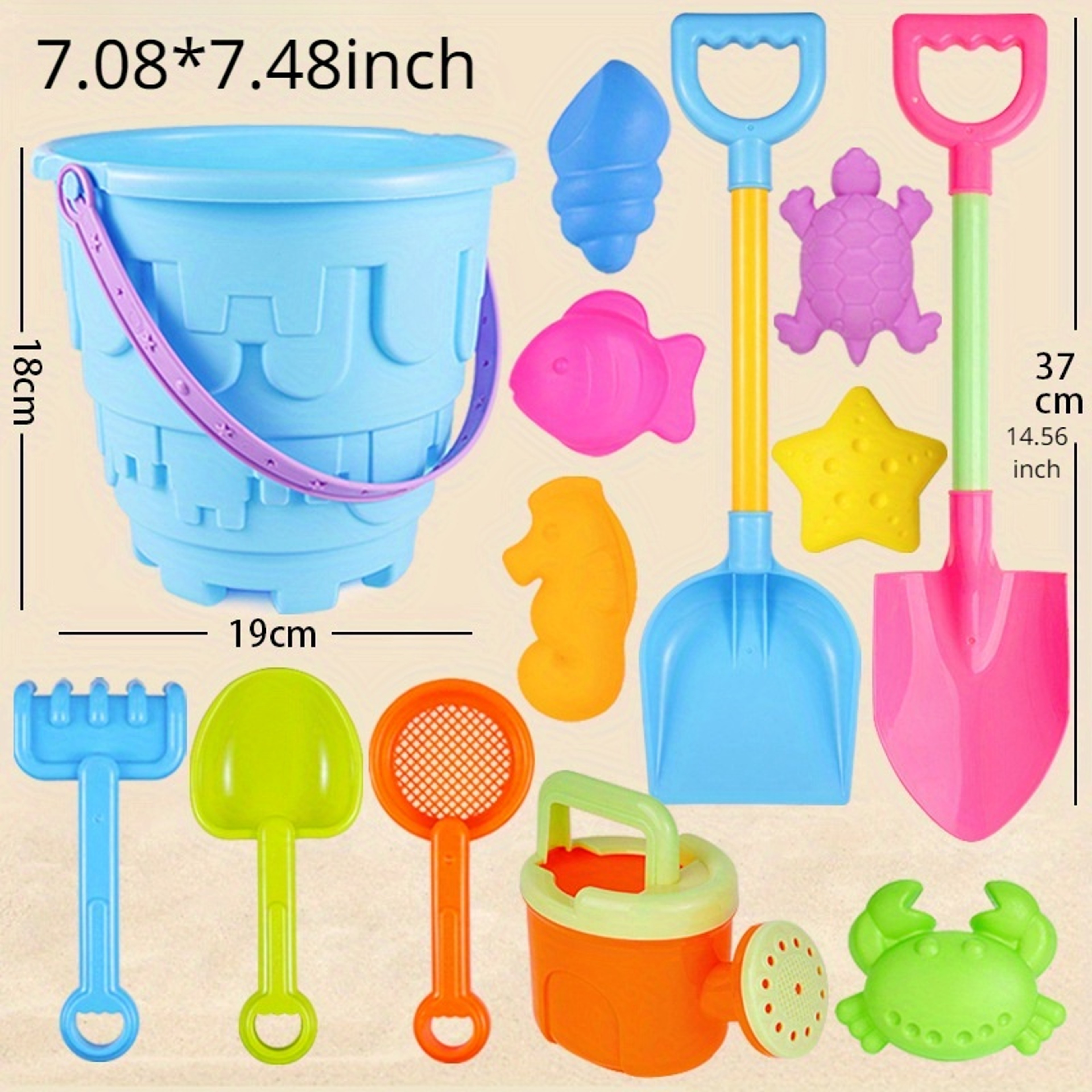 Baby Sand Toy Set For Water And Sand Play Includes Large Shovel Bucket And Digging Tools In Random 2