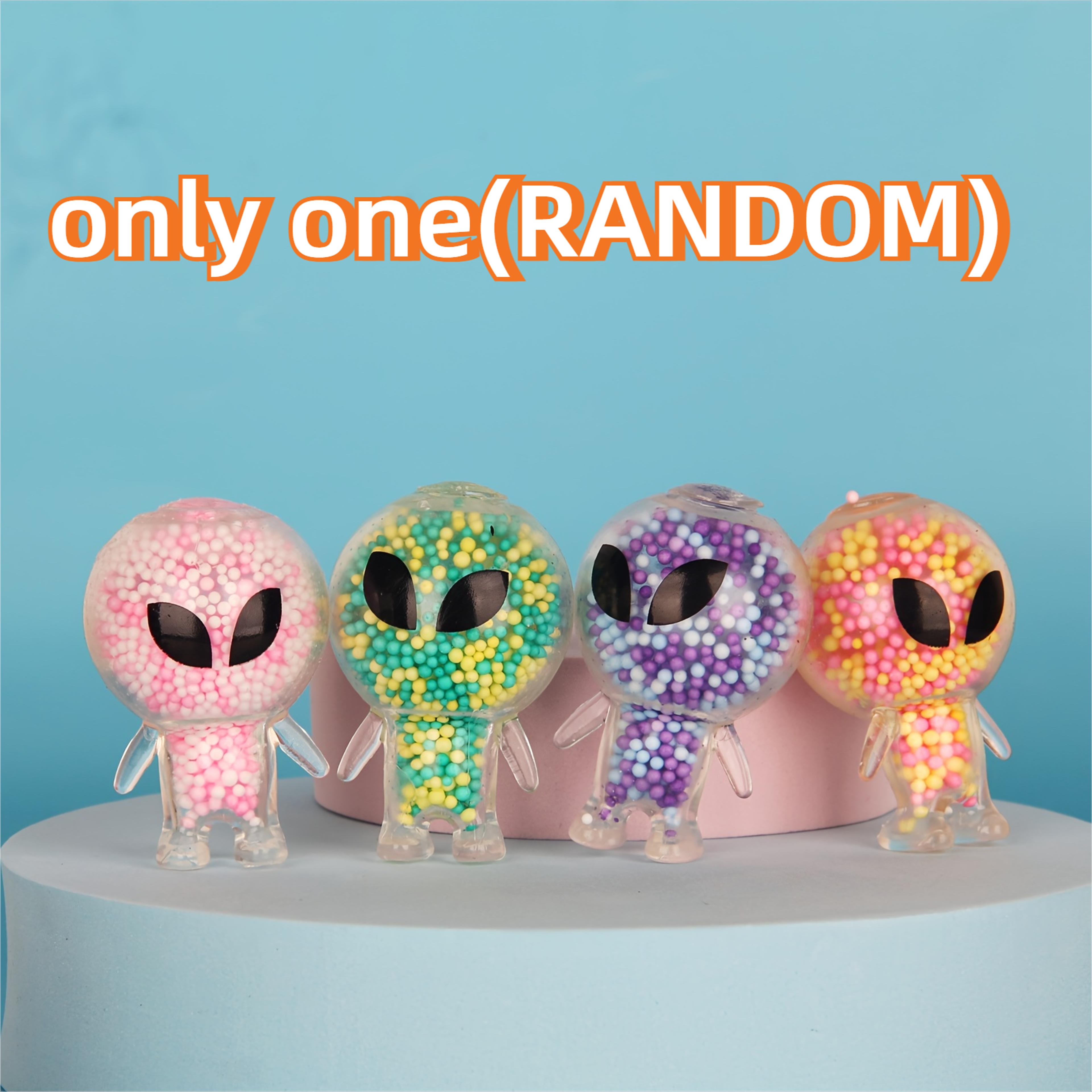 Mini Squishy Alien Toys Bunny, Squeeze Toy Stress Relief, Party Favors, Funny Outer Space Fidget Creature Balls – view 8
