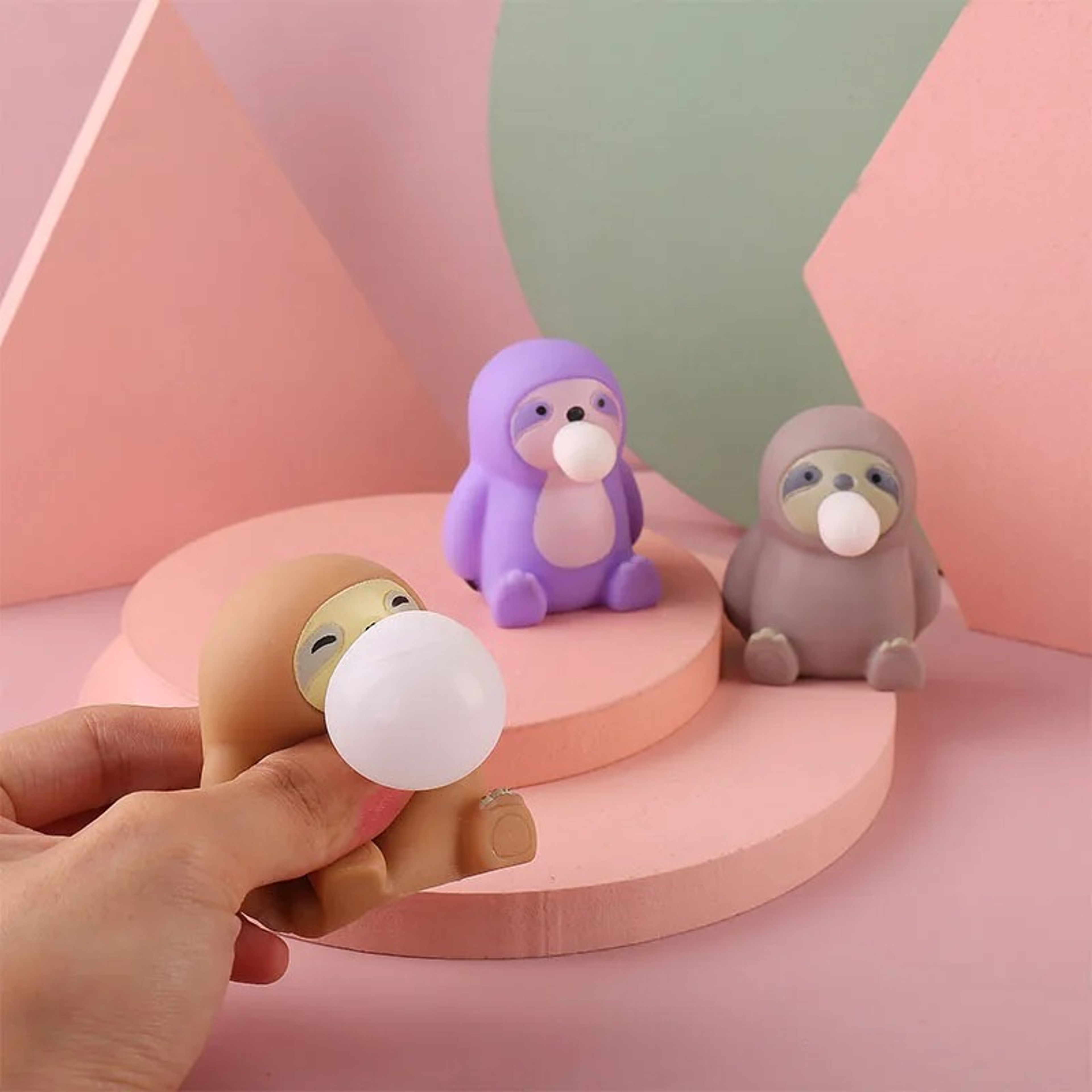 Bubble Squishy Toy Stress Relief Fidget Balls 1PC Cute Mermaid Unicorn Sloth For Kids And Adults 1