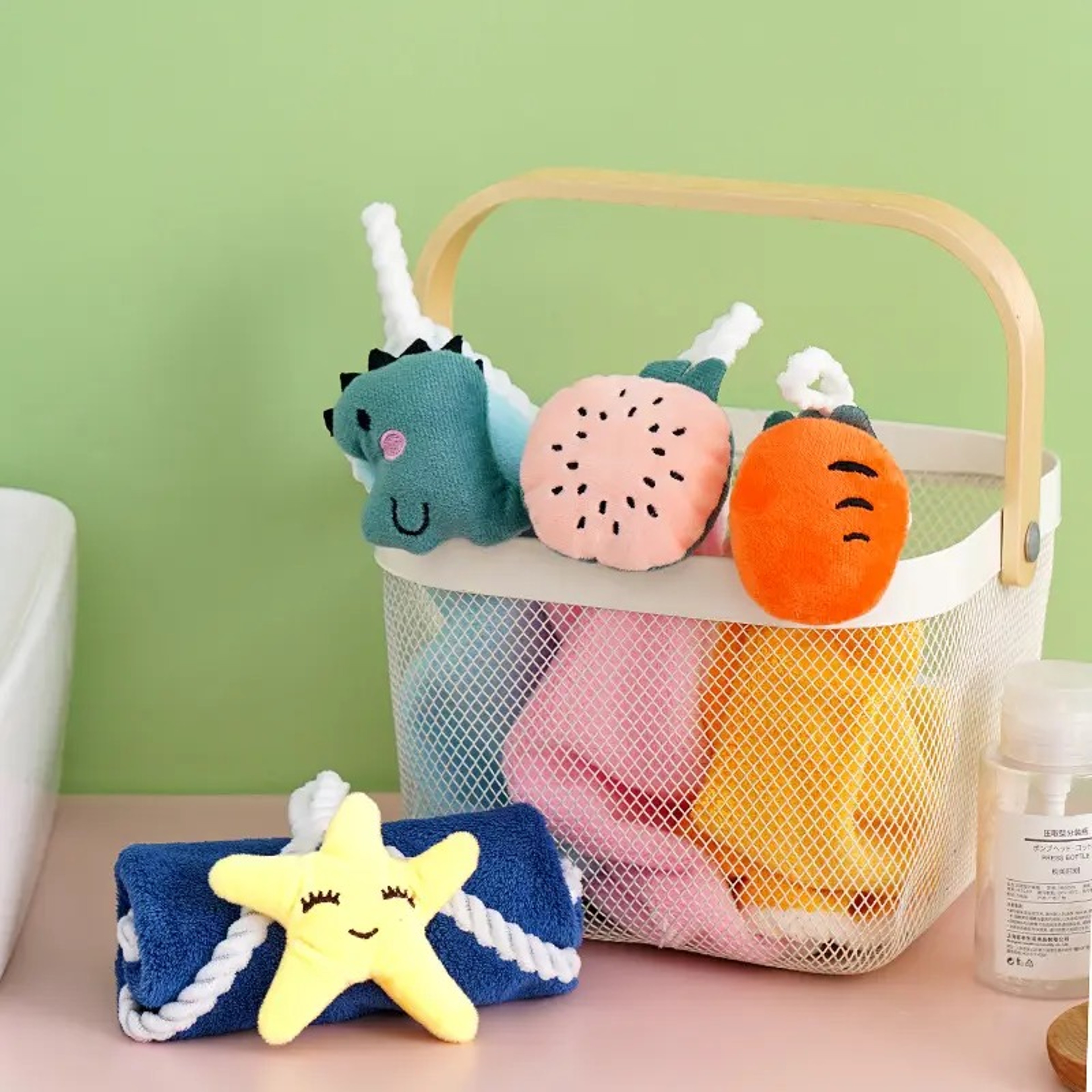 Super Absorbent Hand Towels For Infant Cute Microfiber Fingertip Towels For Kids Baby Suitable For  5