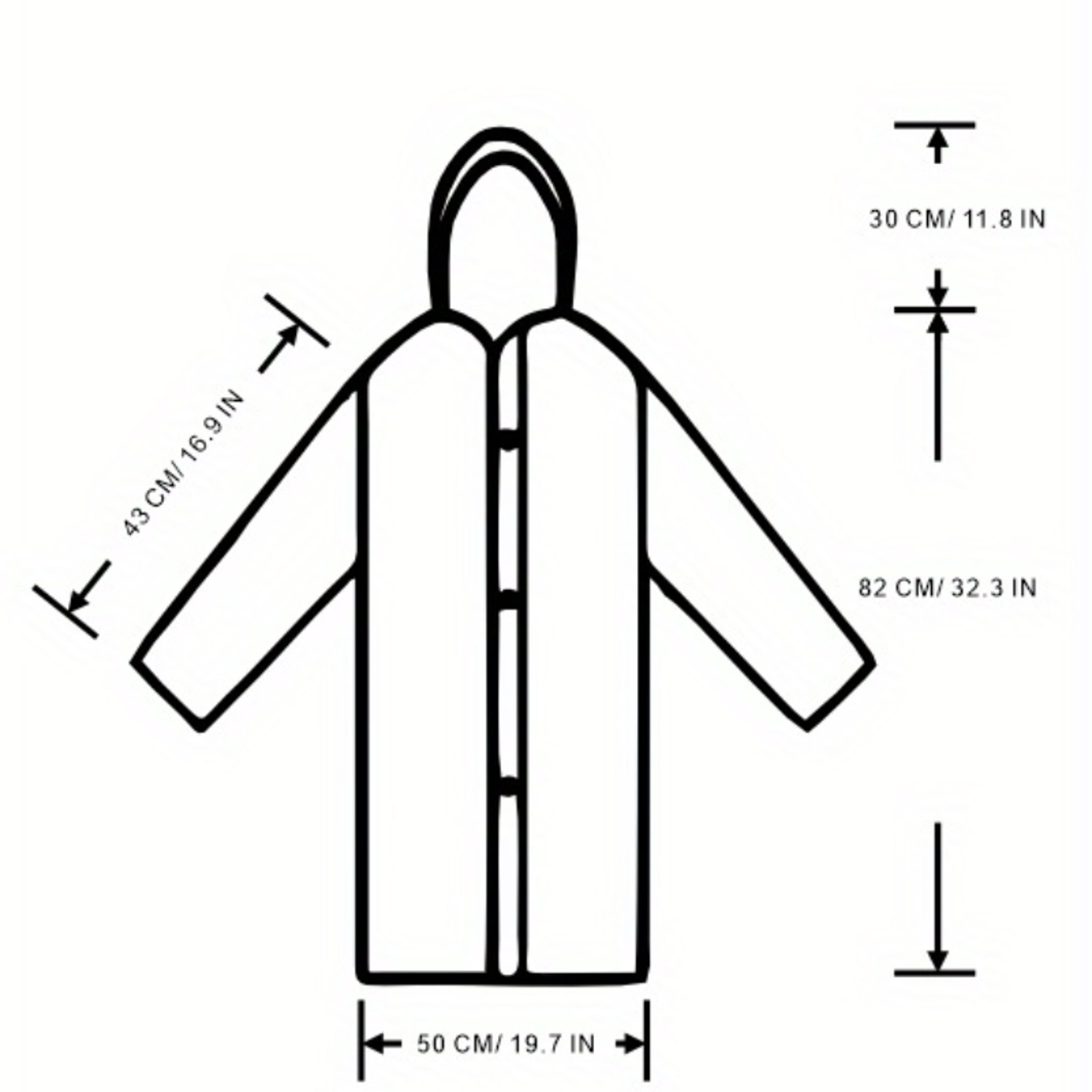 Kids Transparent Waterproof Raincoat Jacket for Boys and Girls – Mermaid Poncho – view 2
