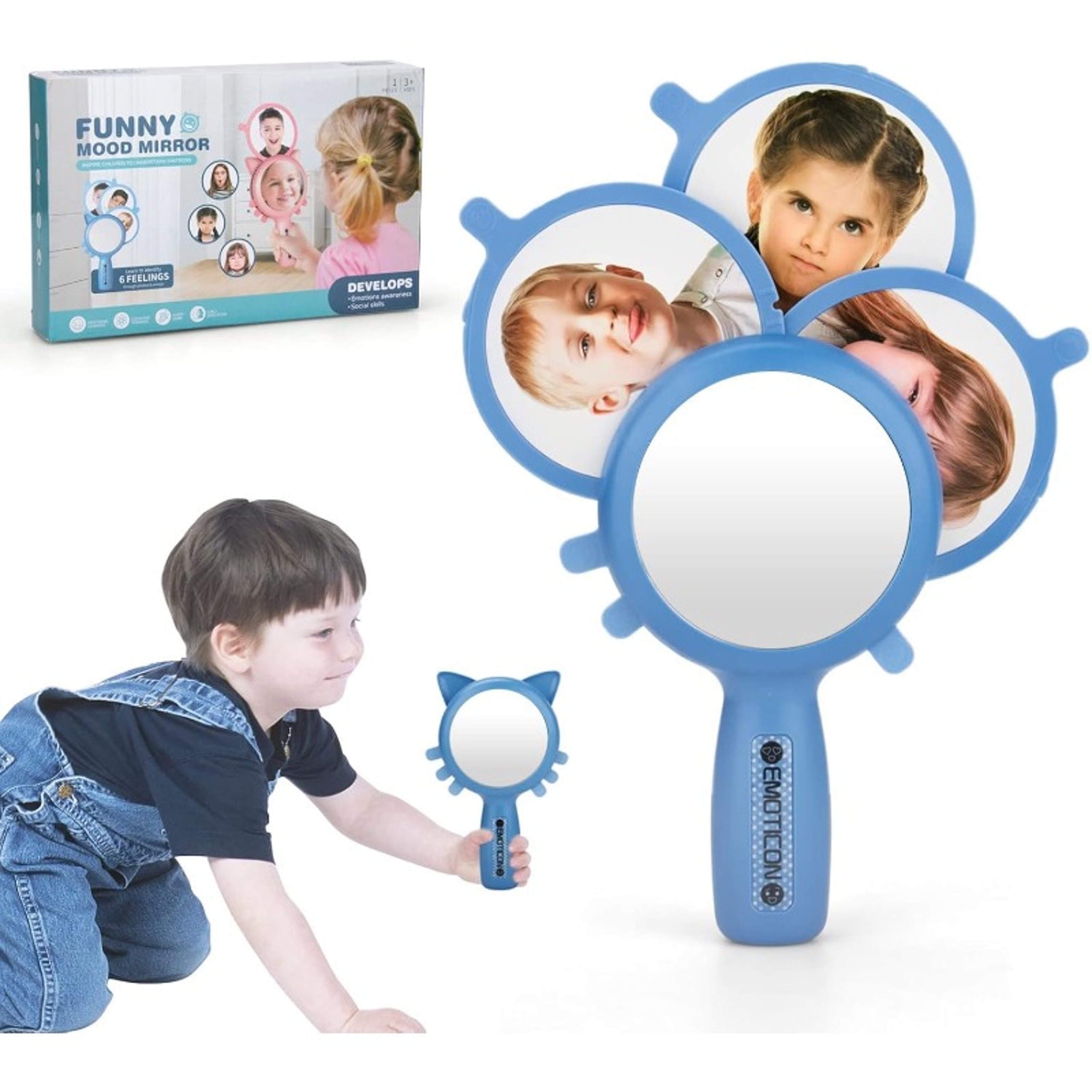 Kids Emotional Expression Mirror – Early Education & Emotional Learning Toy for Toddlers – view 1