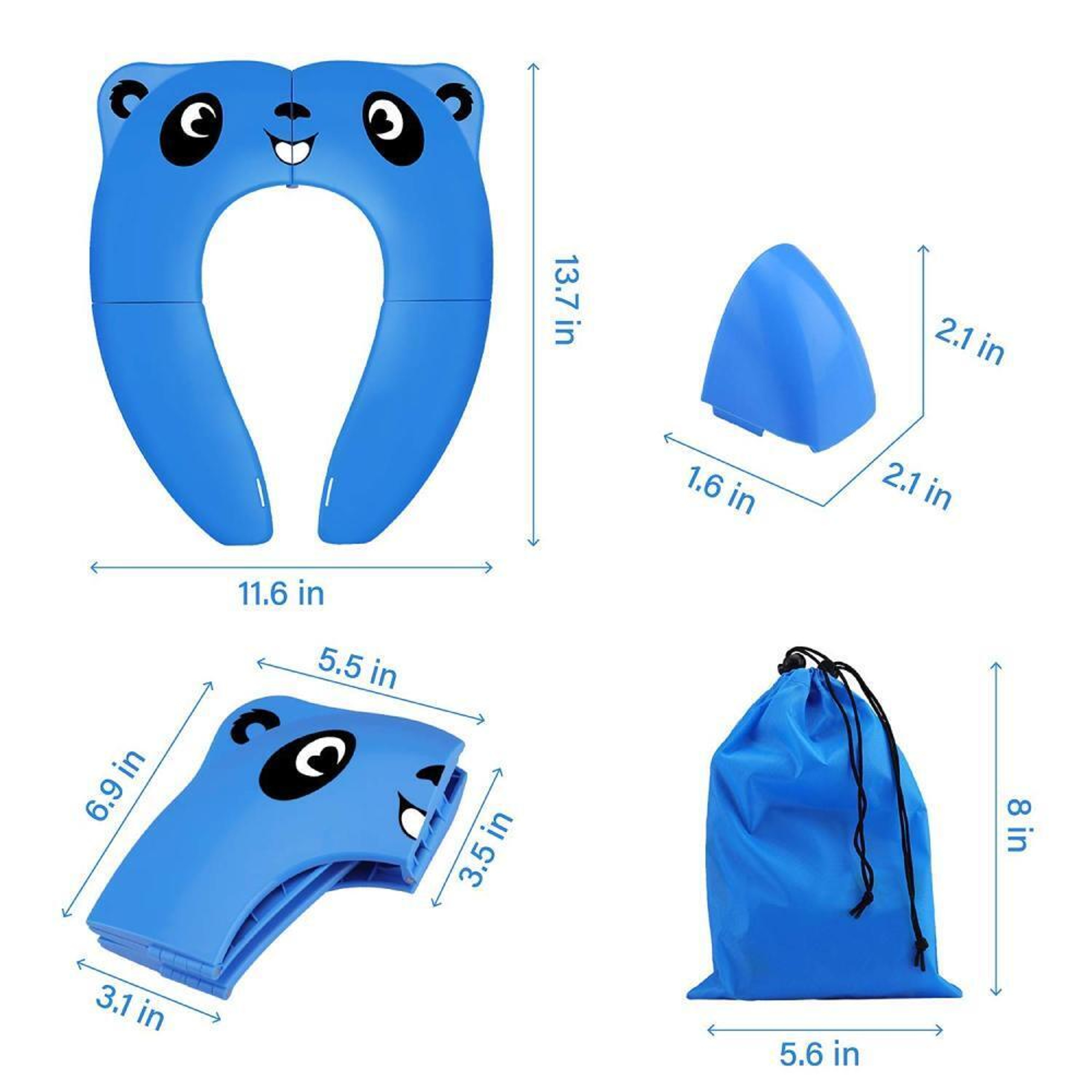 Portable Foldable Toddler Potty Training Seat With NonSlip Pads  TravelFriendly Easy To Clean For K 2