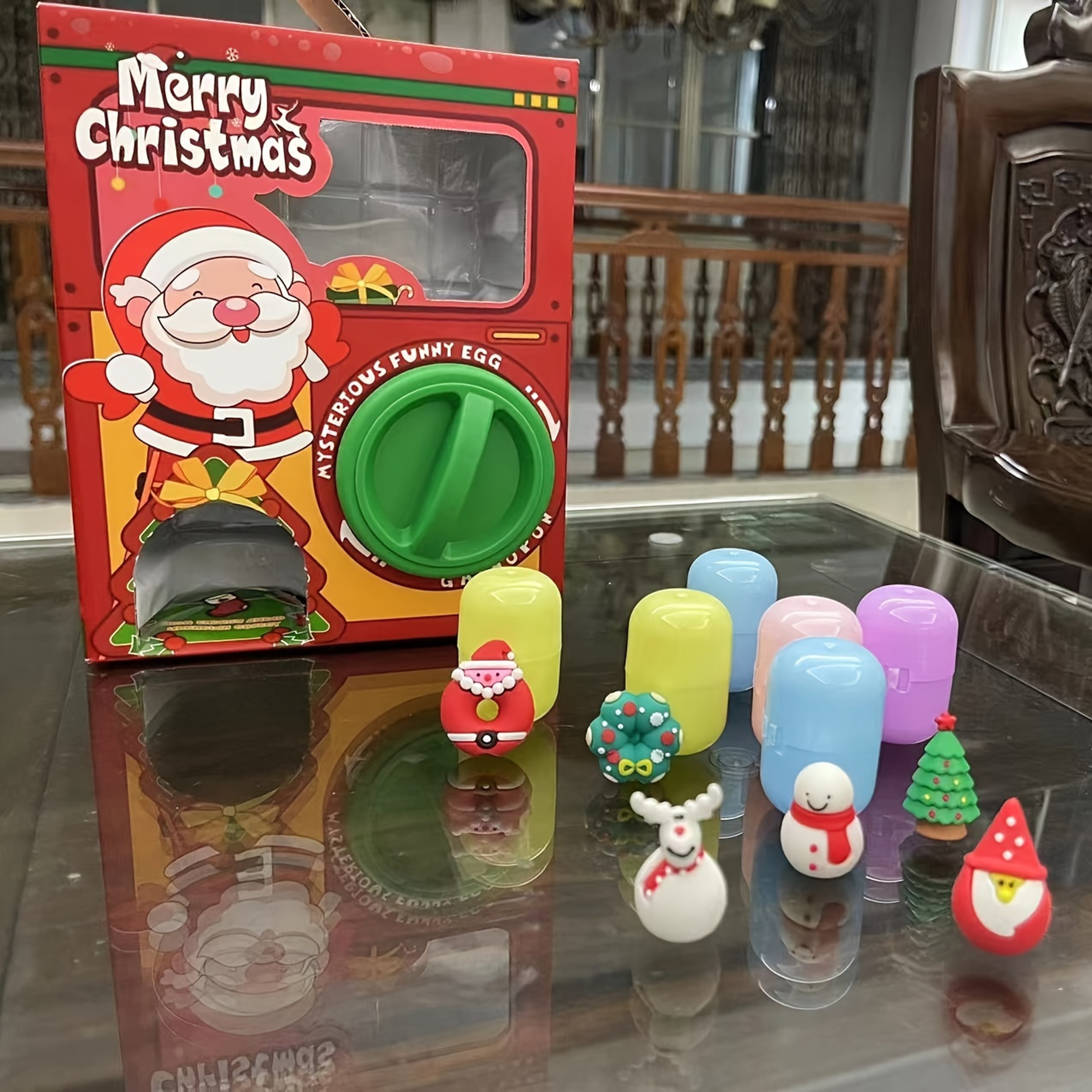Christmas Twist Egg Maker with Santa, Elk & Snowman Dolls – Fun Surprise Twist Egg Maker for Kids, Perfect Christmas – view 6