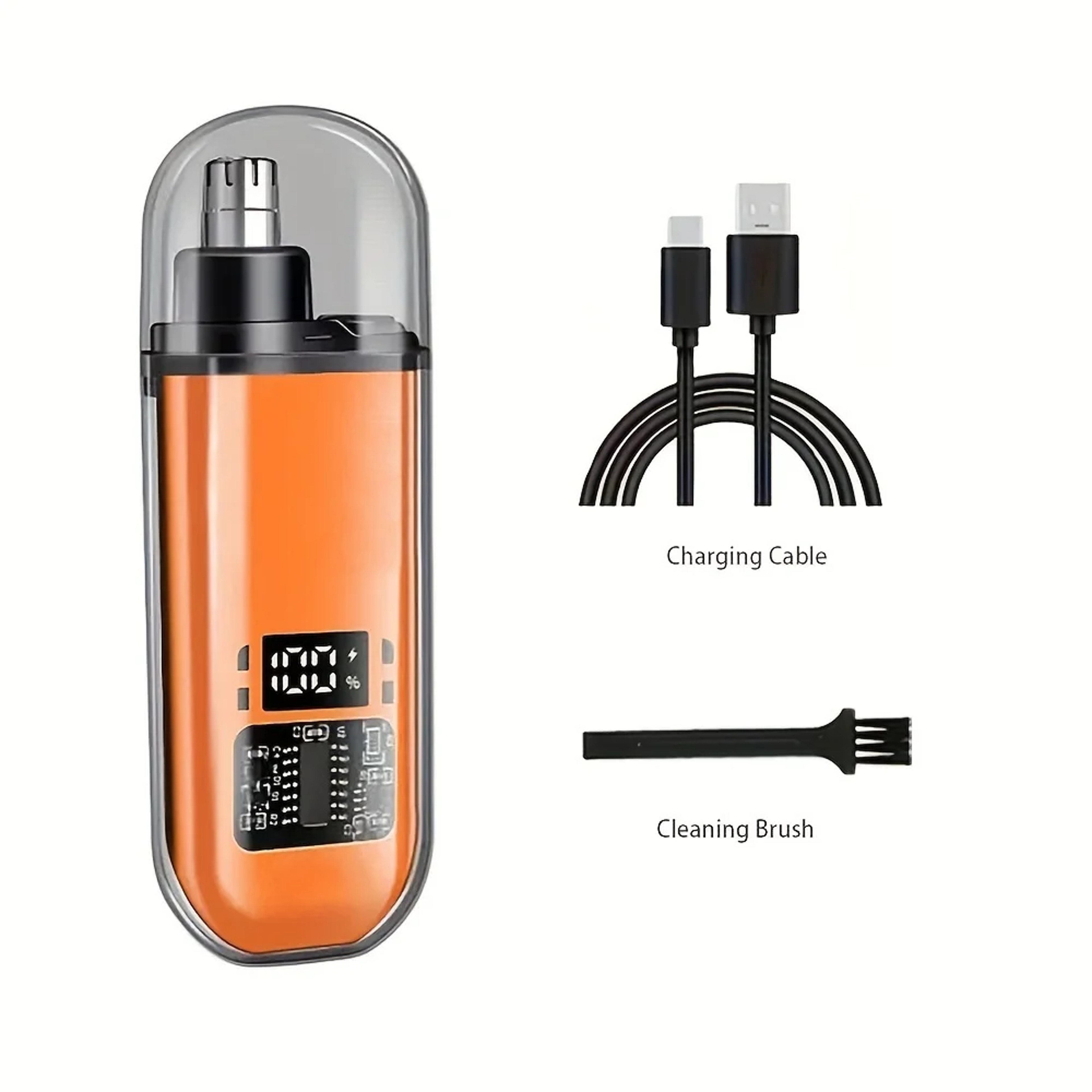 USB C Nose And Ear Hair Trimmer For Men Compact Fast Charge Grooming Tool 6
