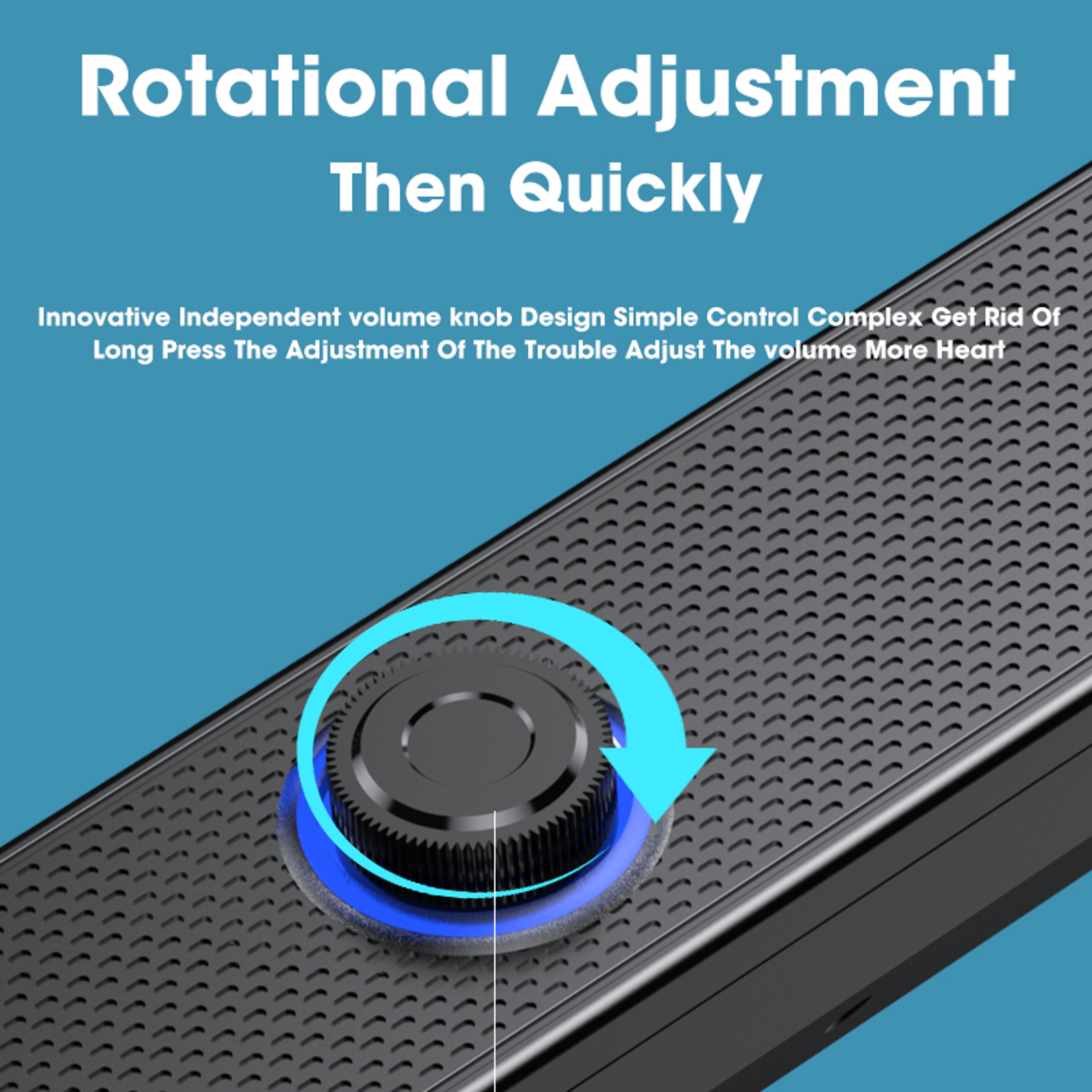 Bluetooth 4D Surround Sound Speaker with Deep Bass Soundbar for TV and PC – view 4