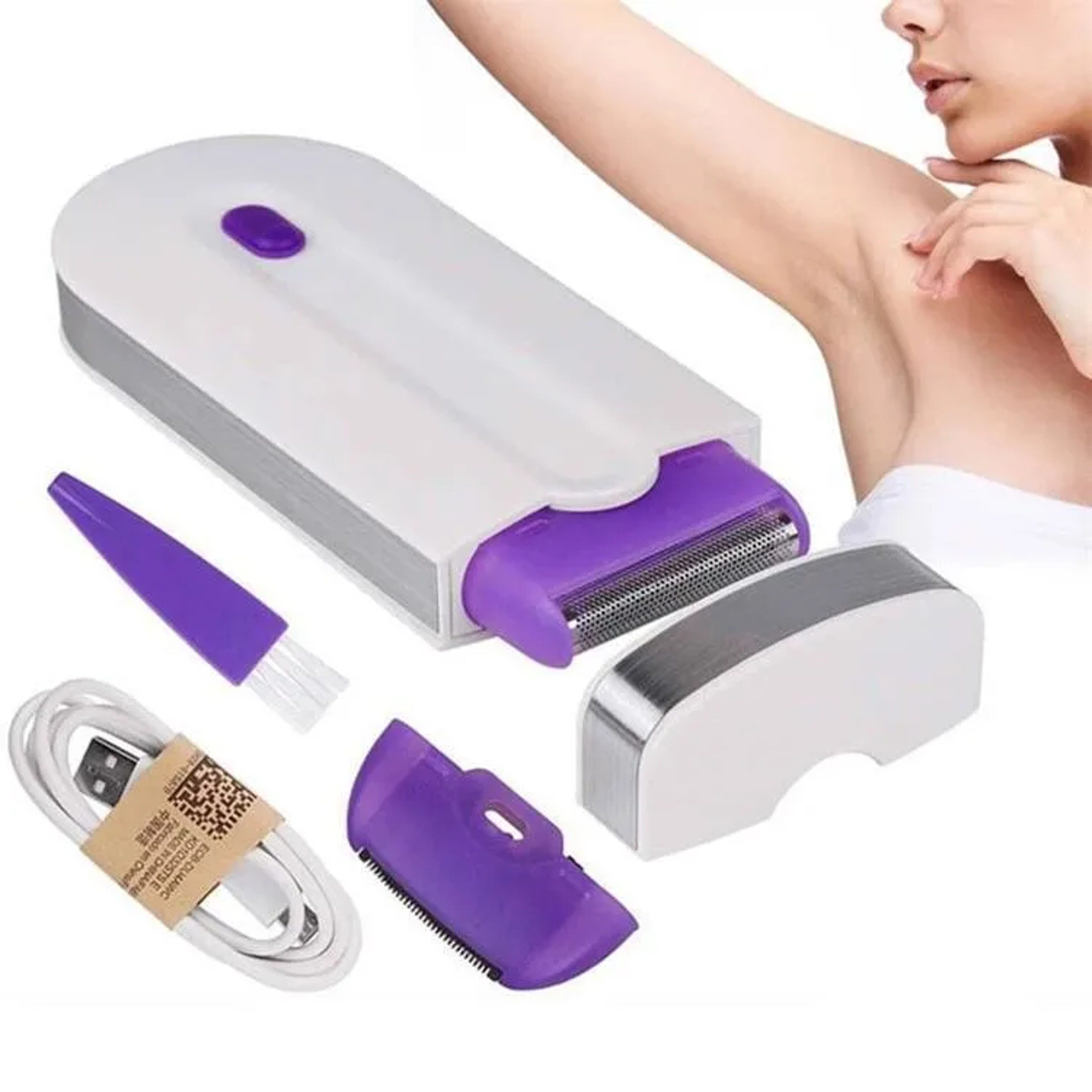 Mini Electric Epilator & Rechargeable Shaver for Facial and Body Hair Removal – view 5