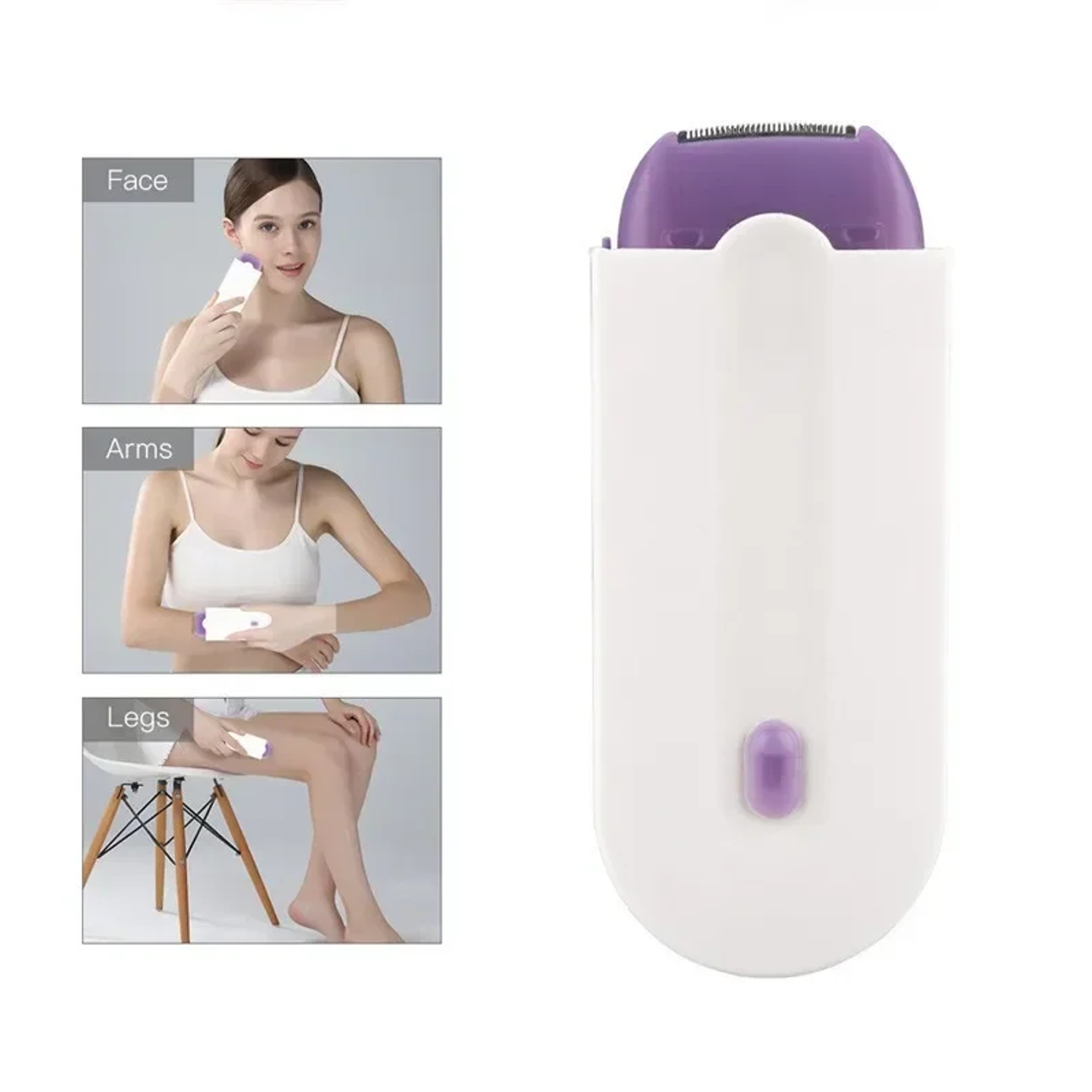 Mini Electric Epilator & Rechargeable Shaver for Facial and Body Hair Removal – view 7