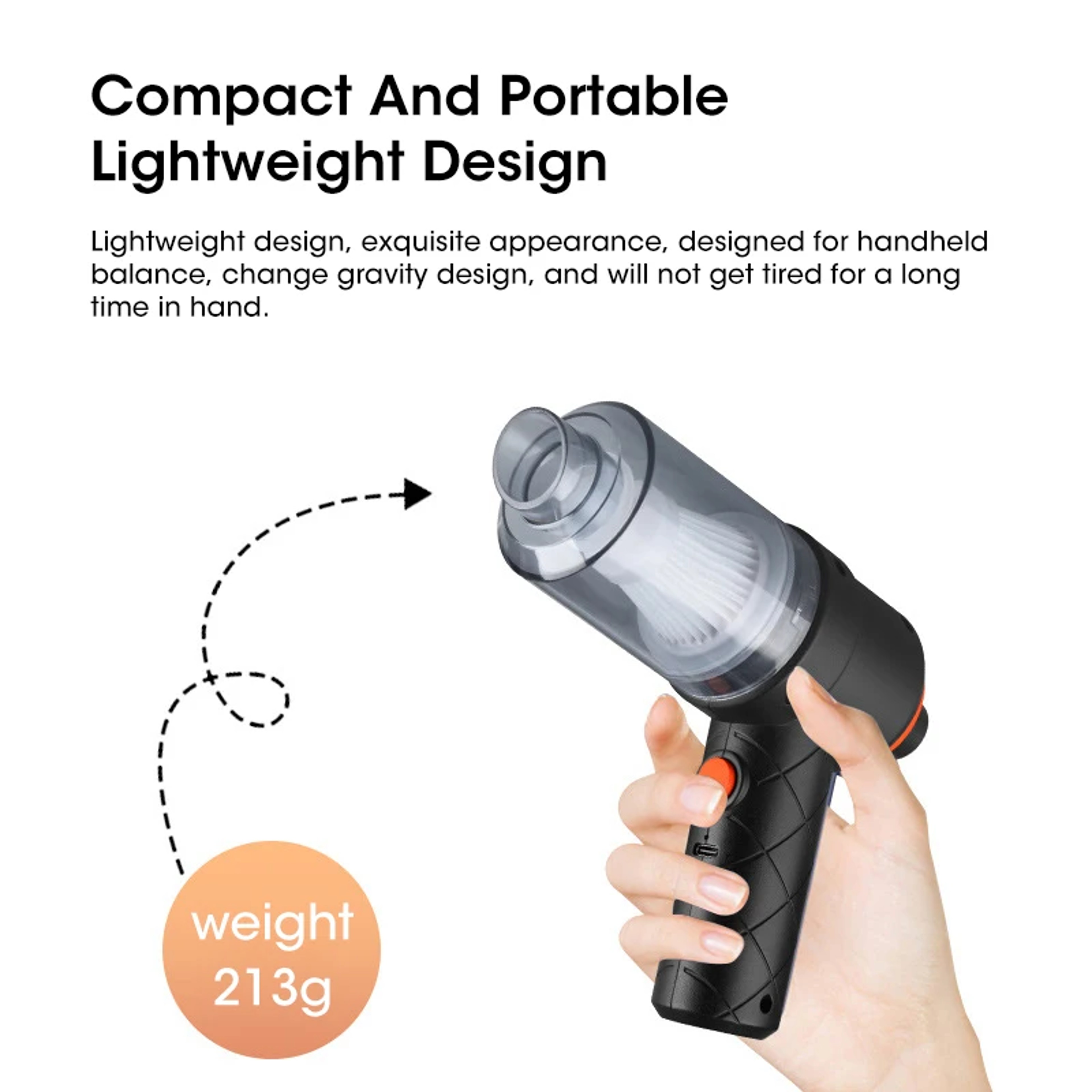 Wireless Portable Vacuum Cleaner Suction for Home, Car & Pet Hair – view 3