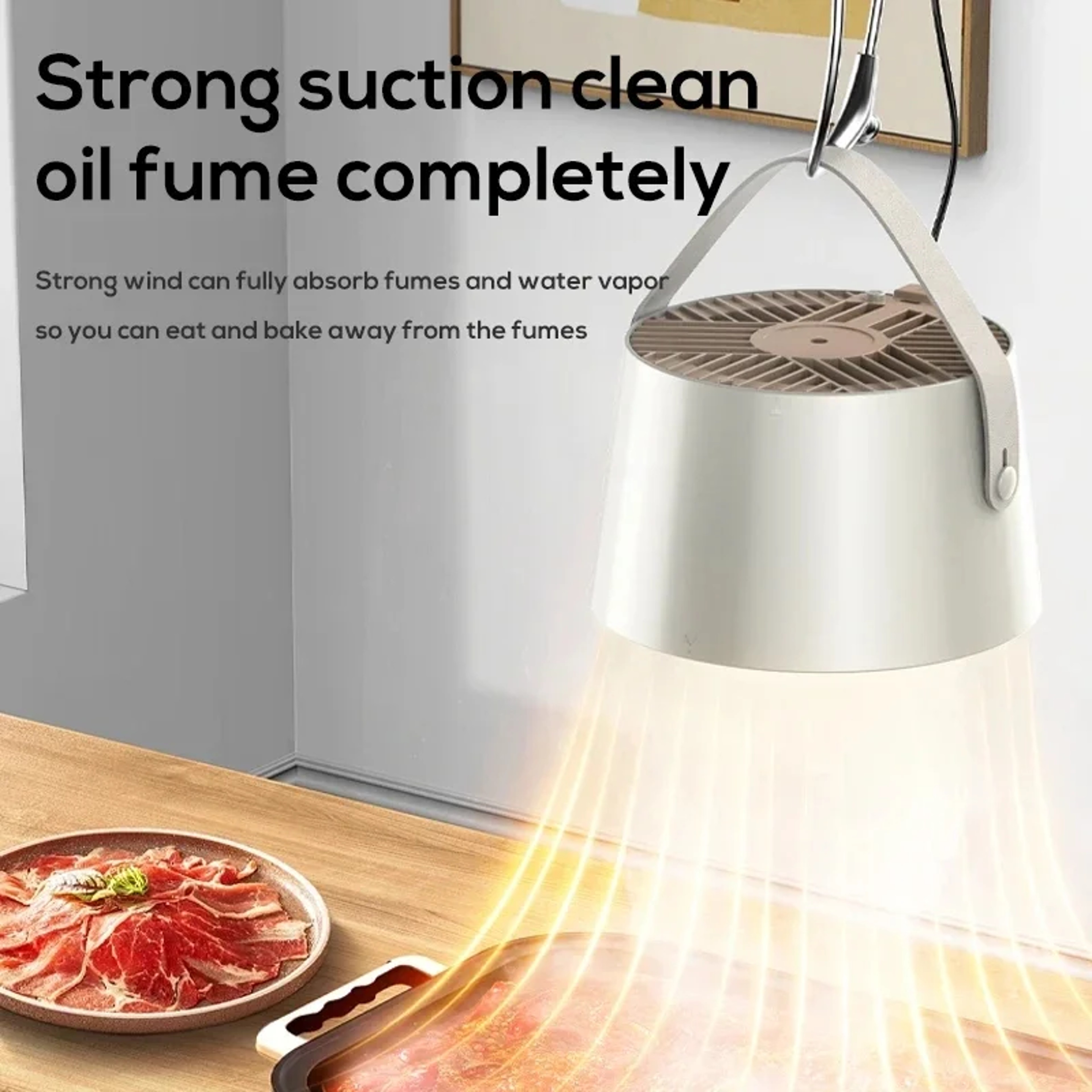 USB Desktop Range Hood Mini Portable -Speed Kitchen Exhaust Fan with Removable Filter for Barbecue Cooking – Ideal – view 5
