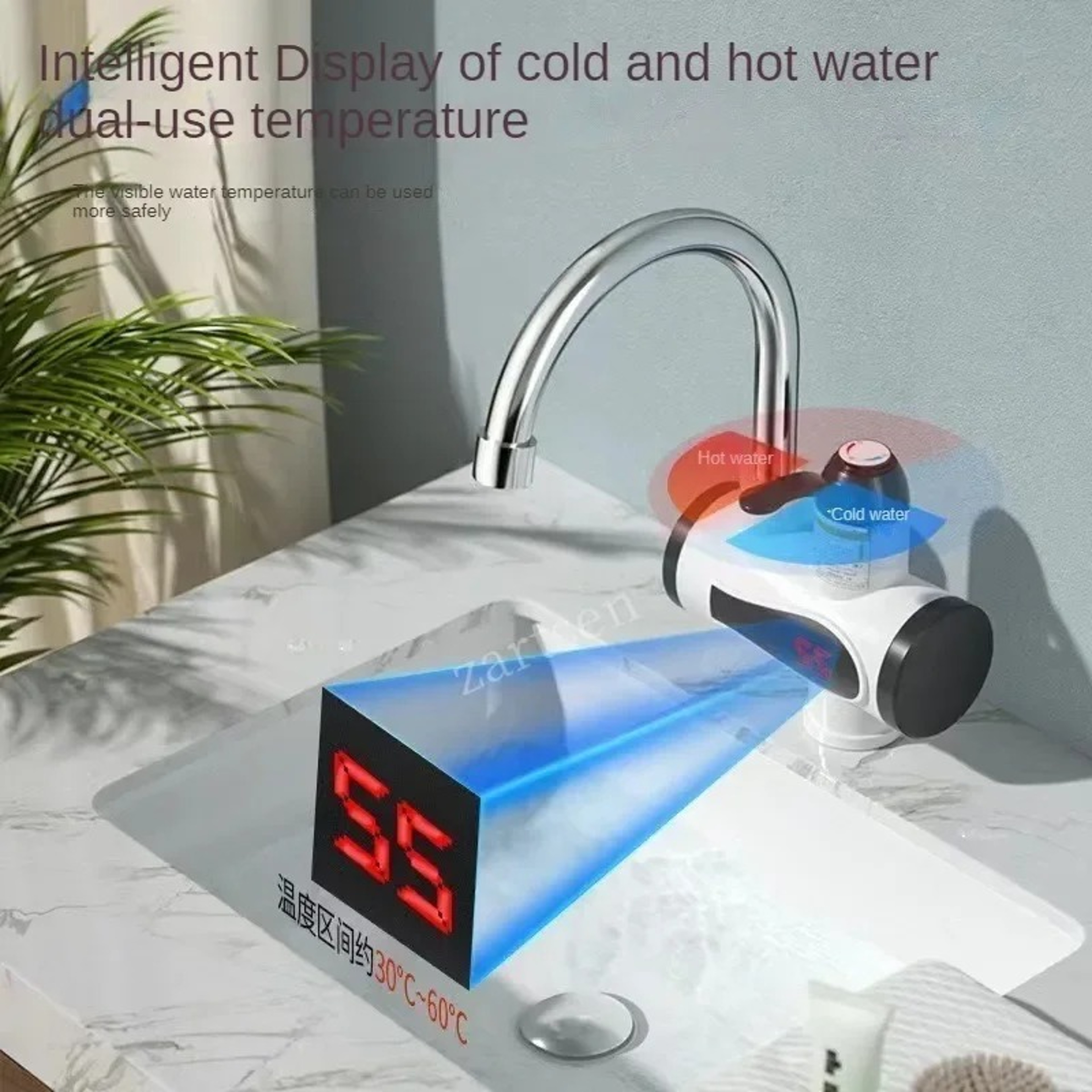 Tankless Electric Water Heater for Instant Hot & Cold Water – Kitchen Faucet Style – view 4