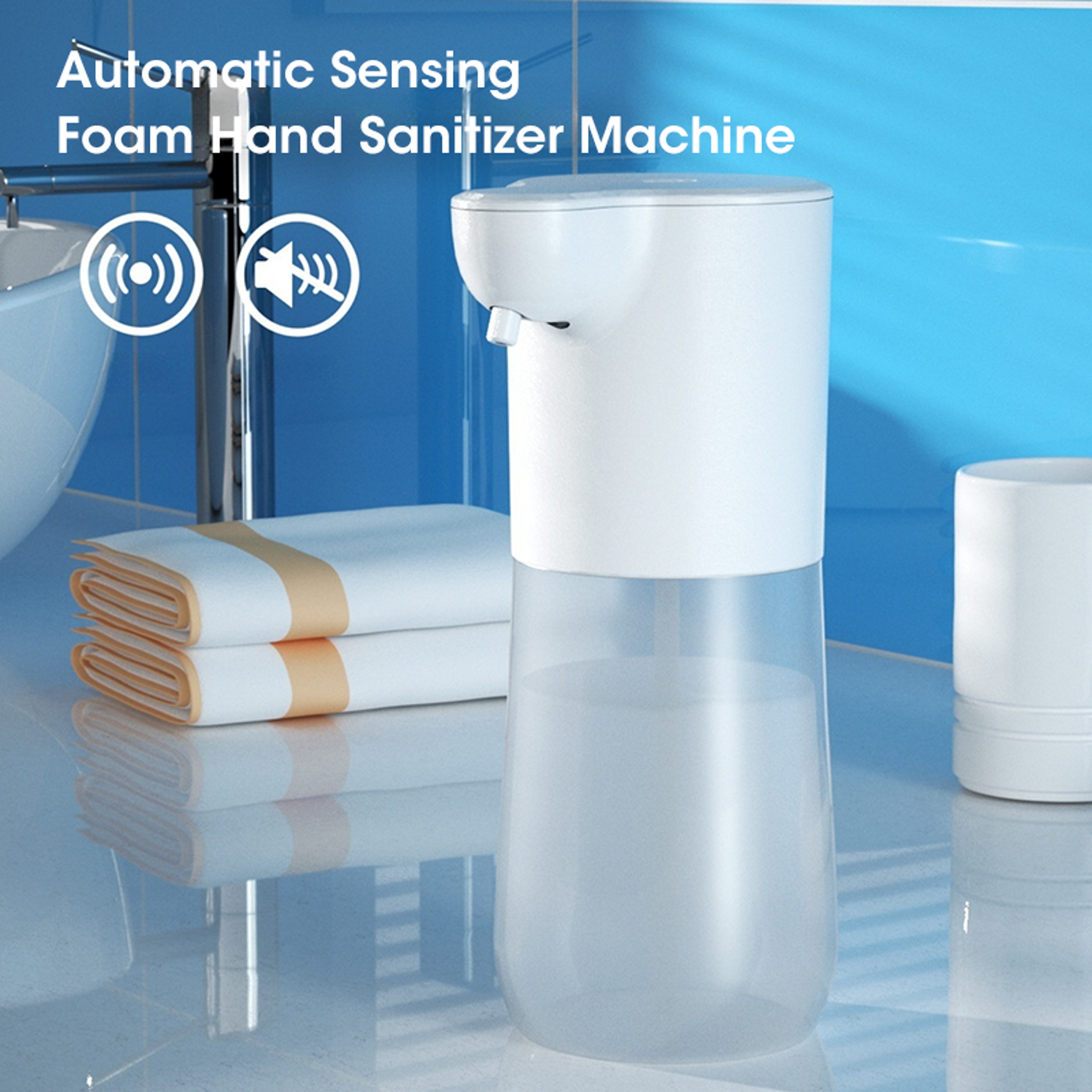 Smart Automatic Foam Soap Dispenser USB Rechargeable Touchless Hand Washer for Kitchen Bathroom – view 4
