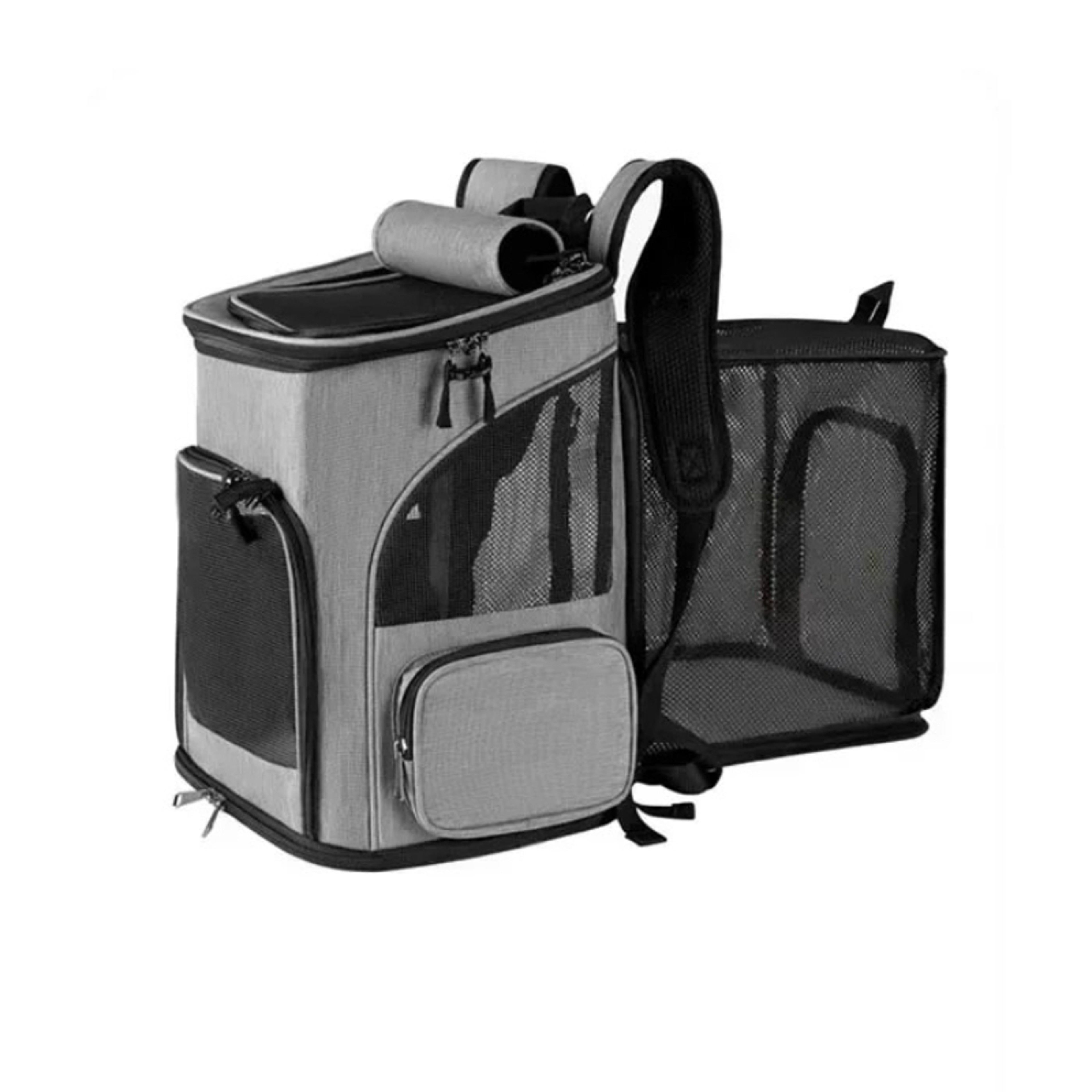 Breathable Pet Carrier Backpack for Cats and Small Dogs, Foldable & Expandable Travel Bag with Large Capacity – view 6