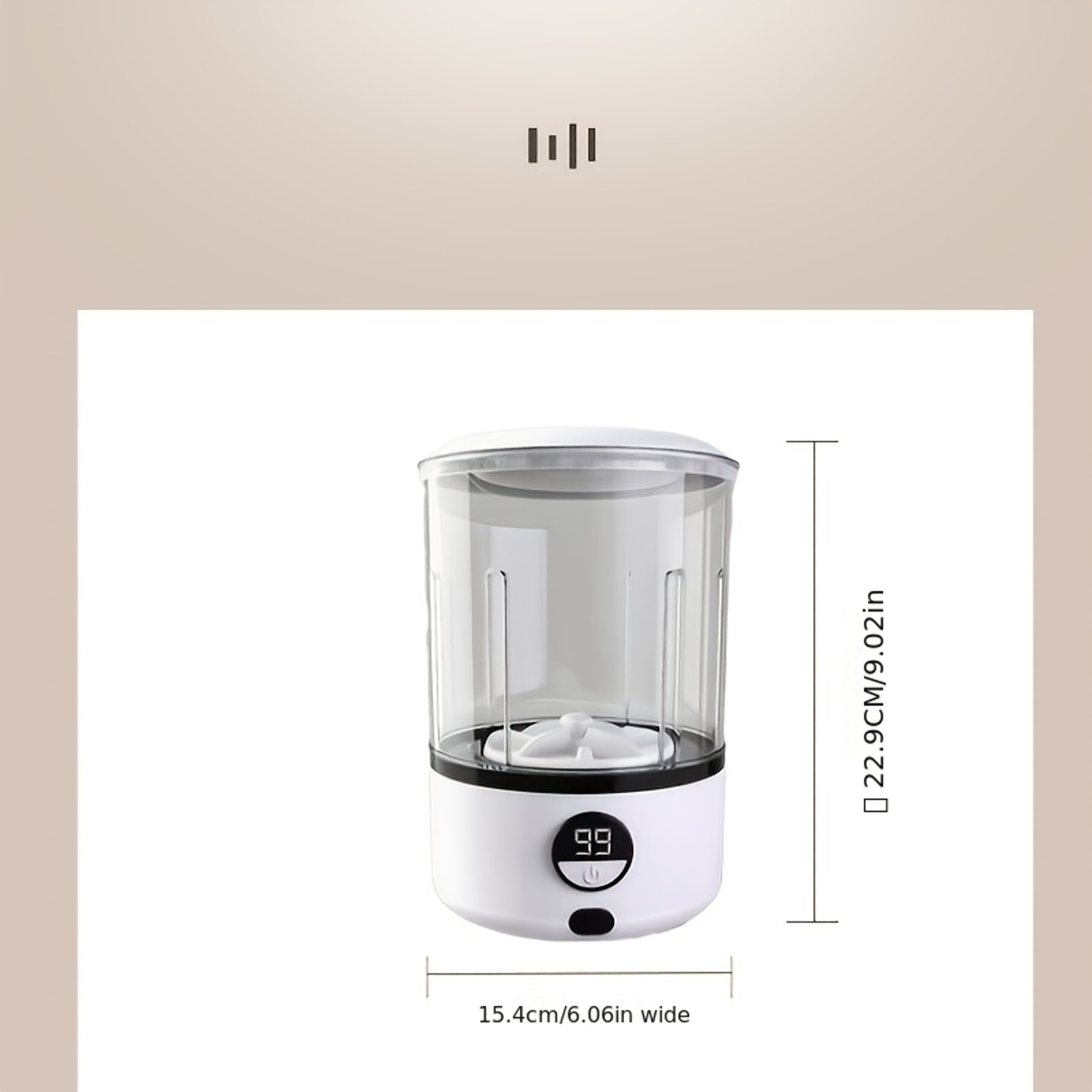 Portable Mini Washing Machine - Folding Design for Quick Underwear Laundry – view 3