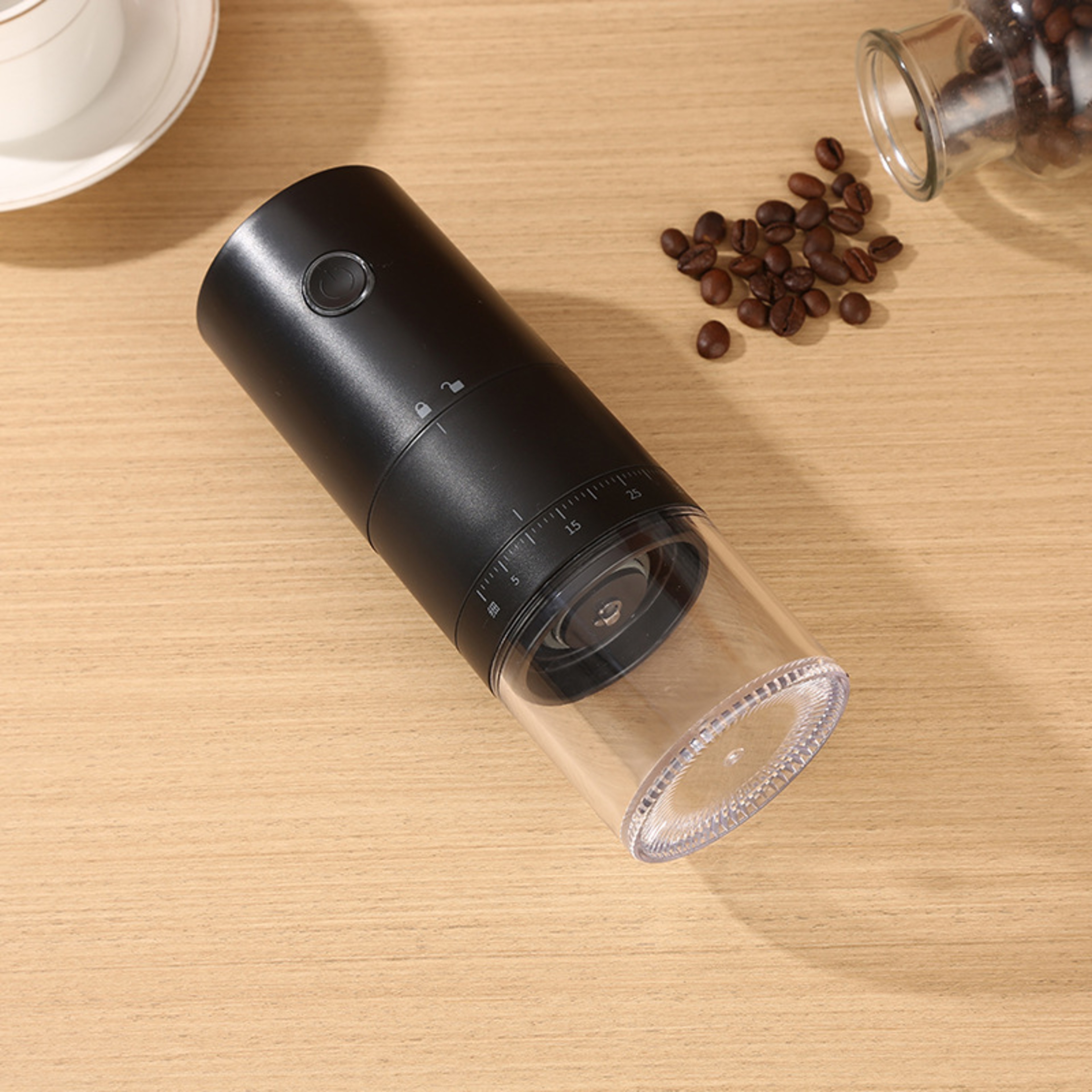 Rechargeable Electric Coffee Bean Grinder with Ceramic Core – view 3