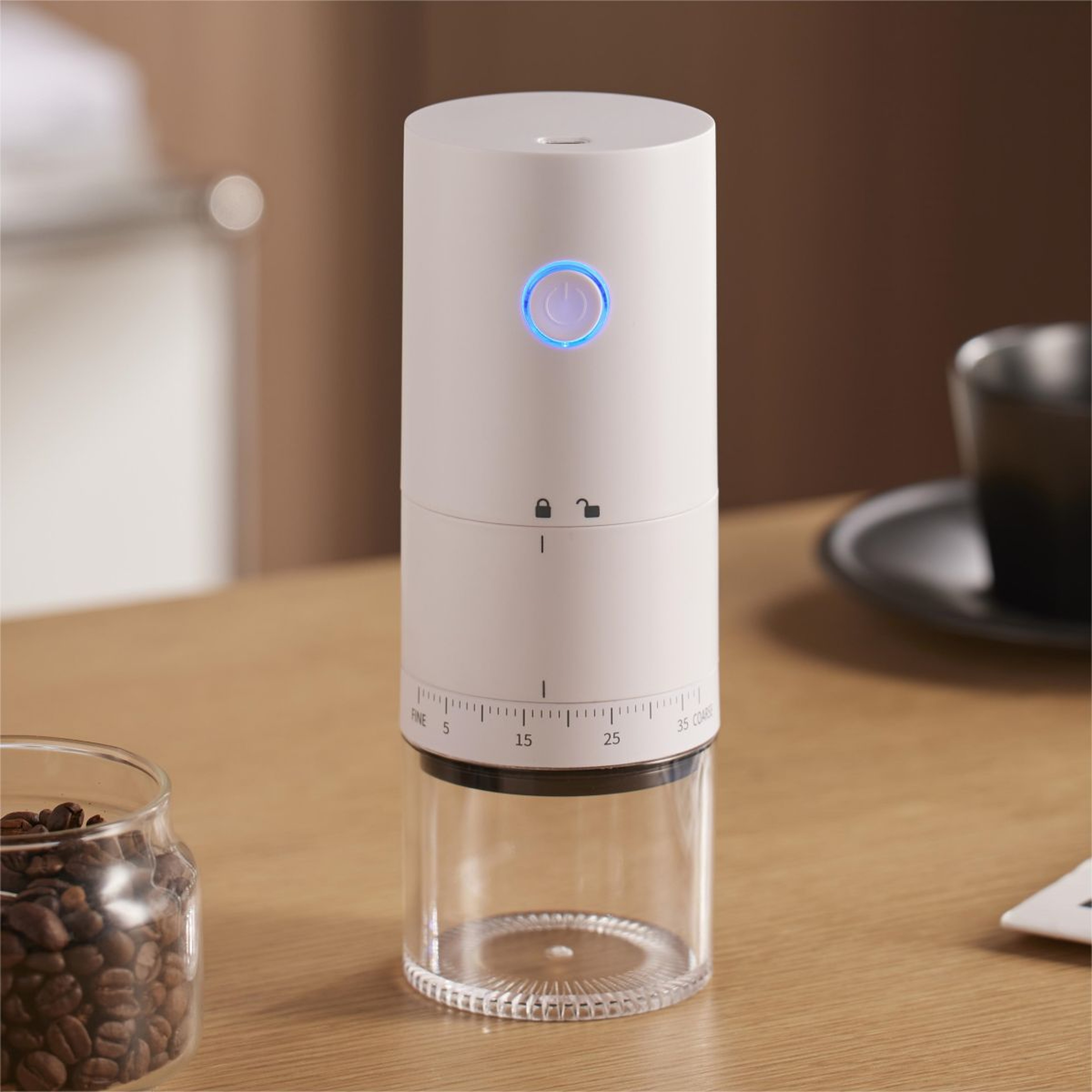 Rechargeable Electric Coffee Bean Grinder with Ceramic Core – view 7