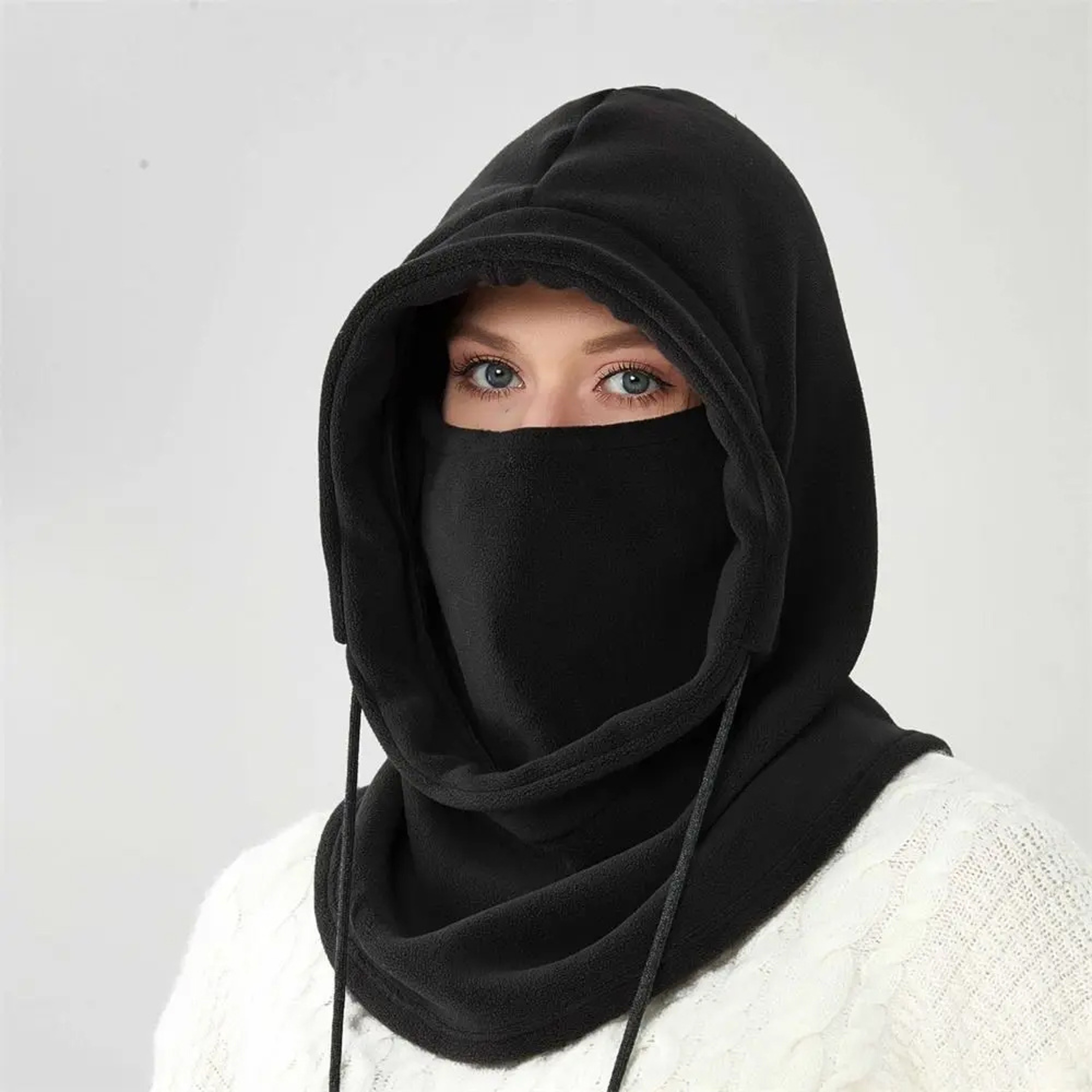 Thermal Windproof Balaclava Face Mask with Fleece Neck Warmer for Motorcycle and Cycling – view 8