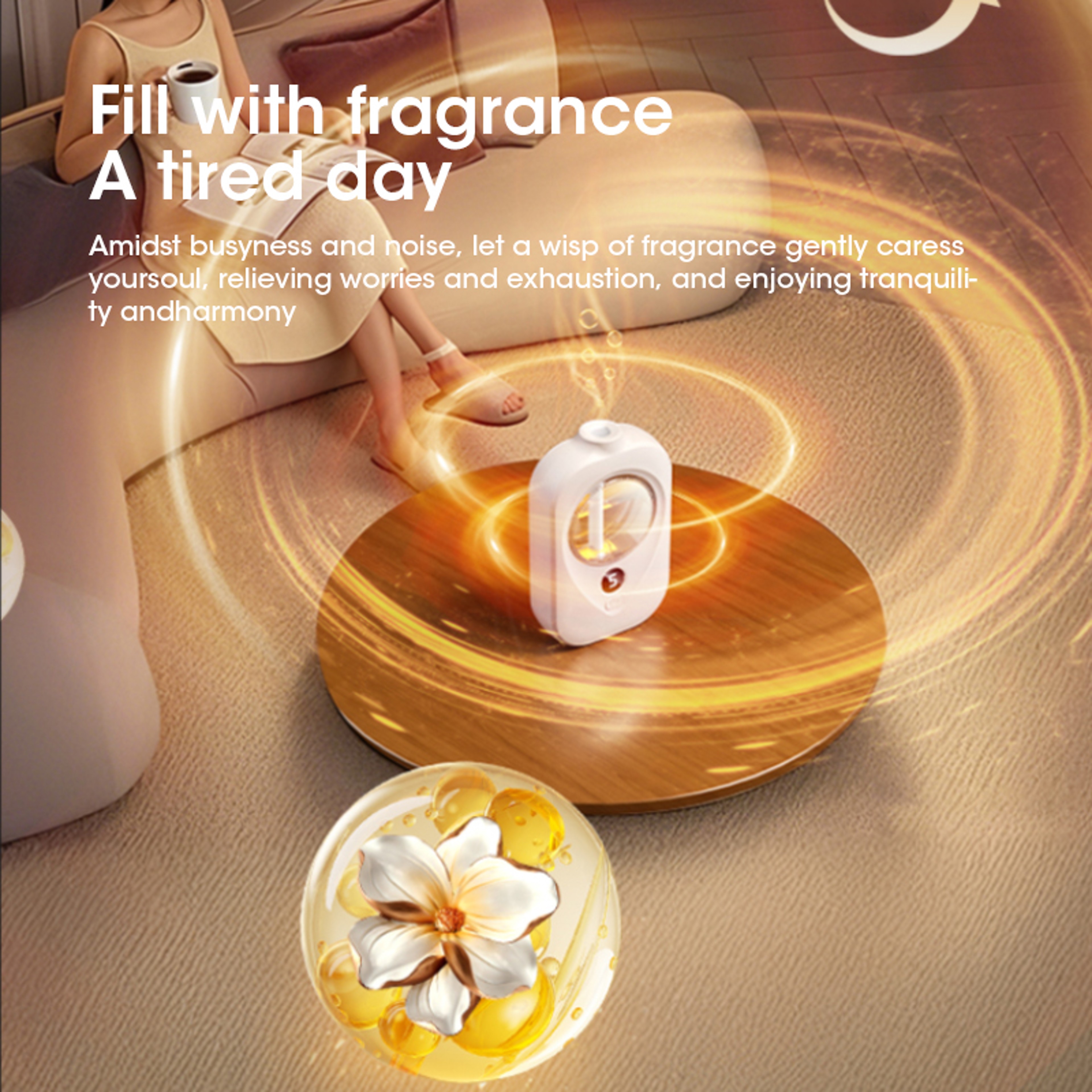USB Desktop Aromatherapy Diffuser  Humidifier Atomizer For Hydration In Bedroom  Office 3