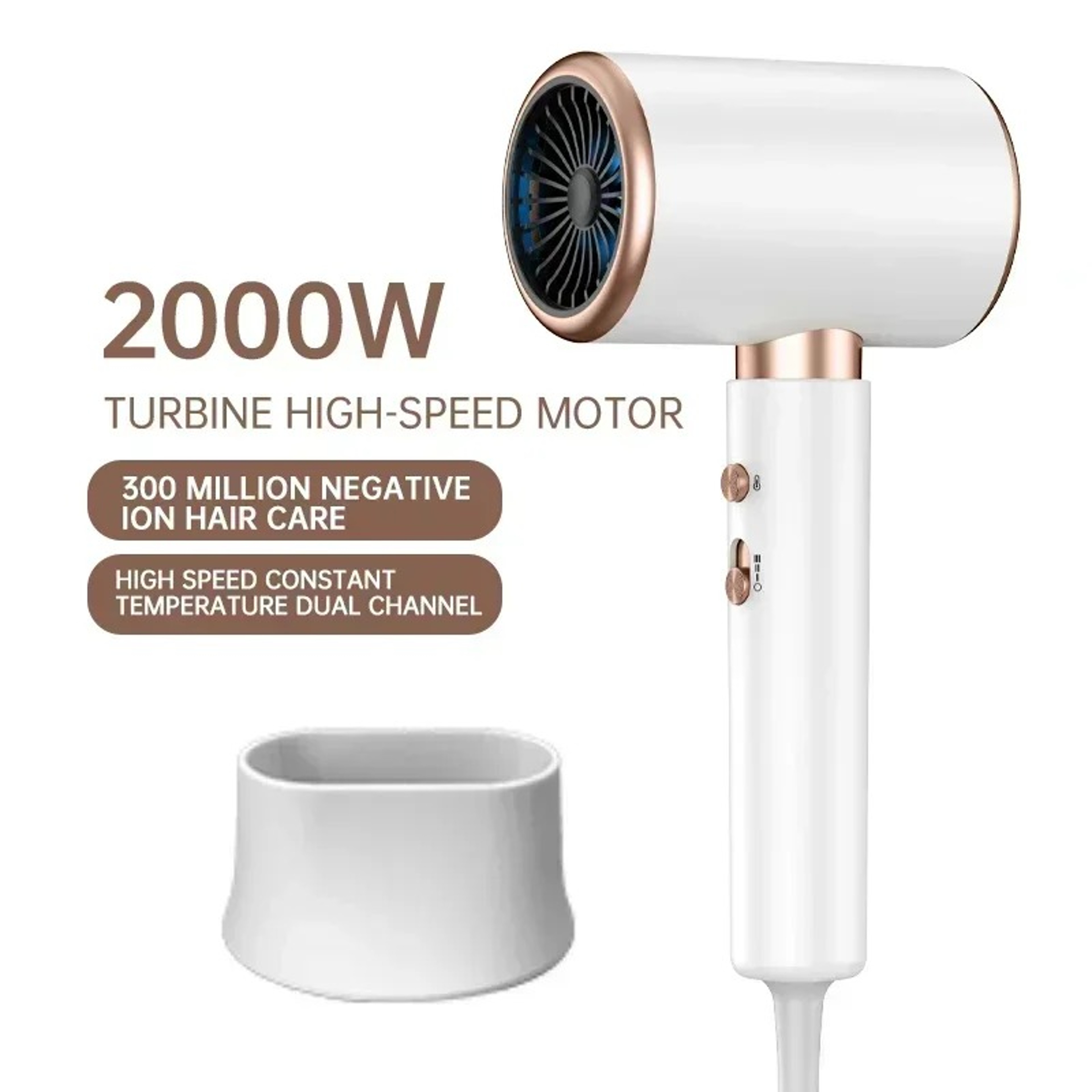 Professional Ionic Hair Dryer Low Noise, -Speed Lightweight for Salon & Home Use – view 5