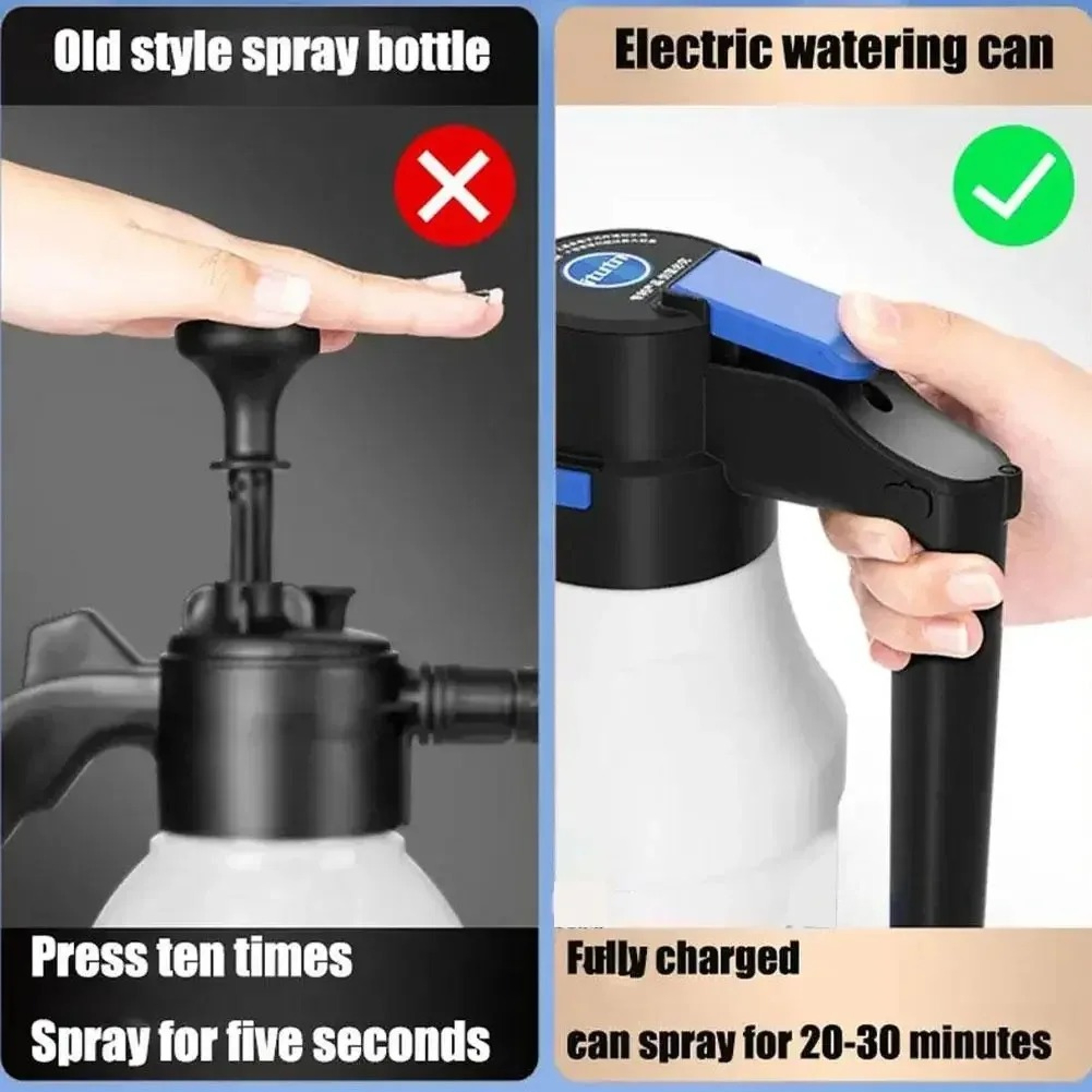 Air Pressure Handheld Car Wash Spray Bottle For Gardening And Flower Watering Foam Pot 5