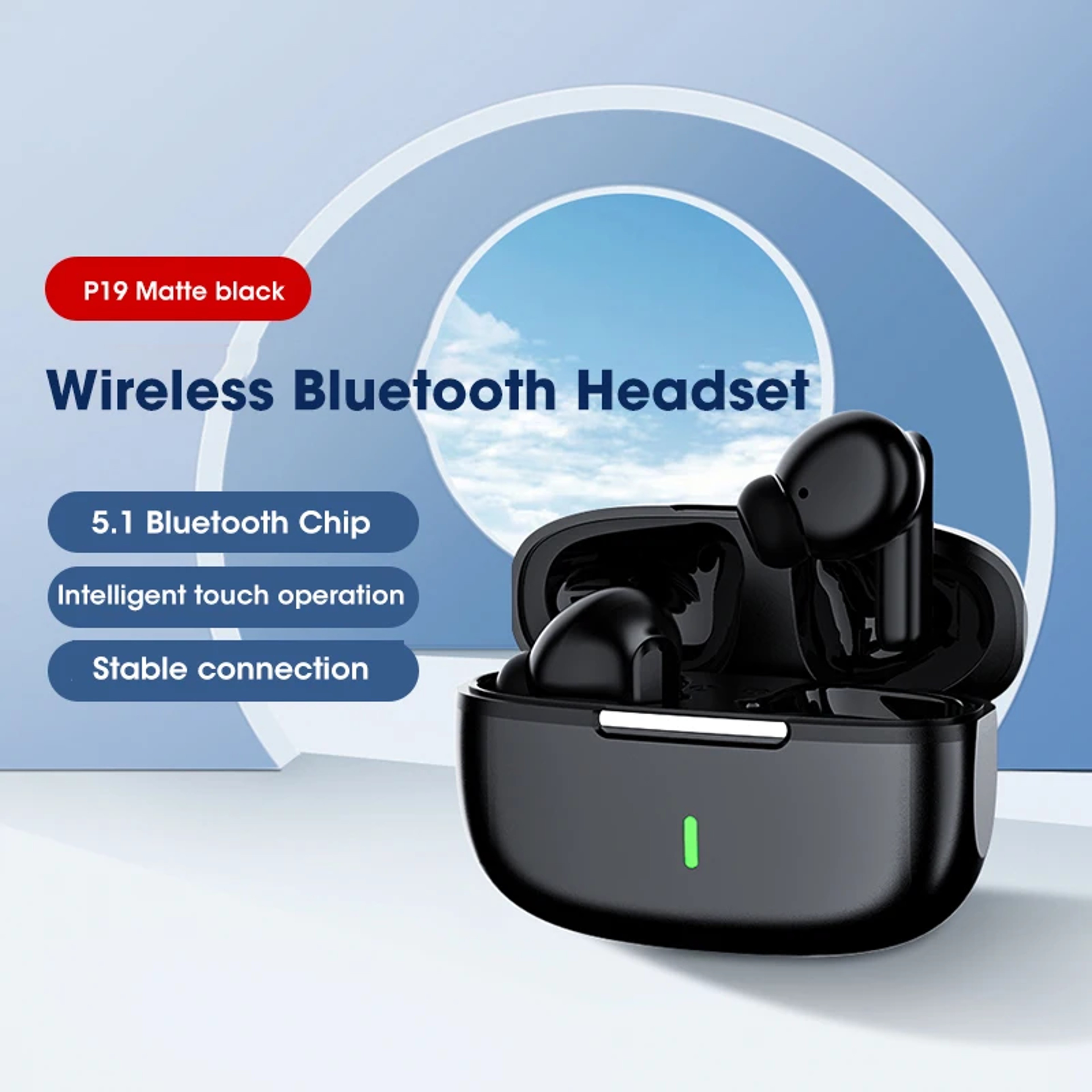 Bluetooth Sports Earphones  HIFI Stereo Sound Noise Cancelling Wireless Sports Earbuds 6