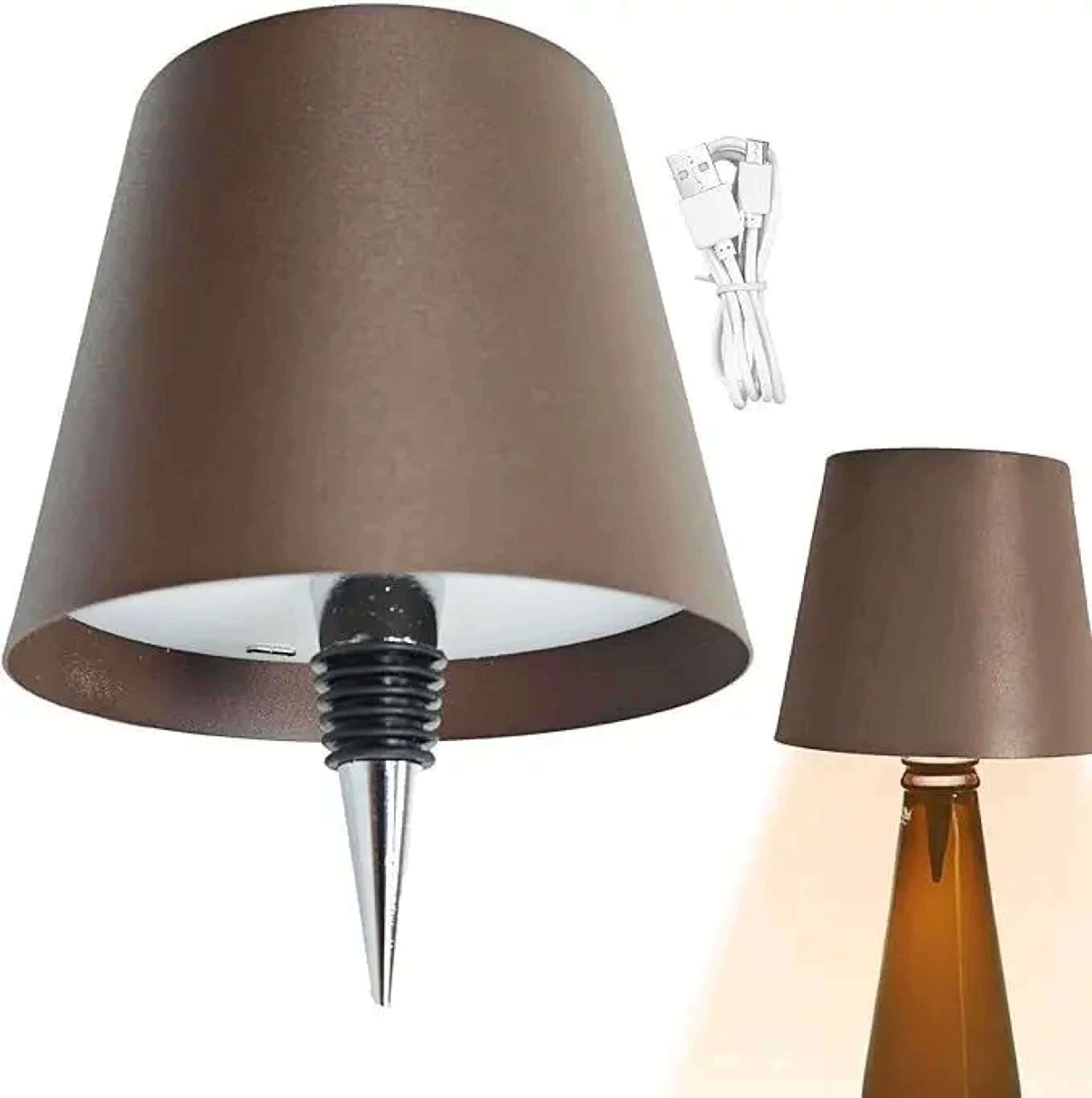 Wireless Bottle Table Lamp  Touch Control Colors  Stepless Dimming Night Lamp For Outdoor Bars Wine 6