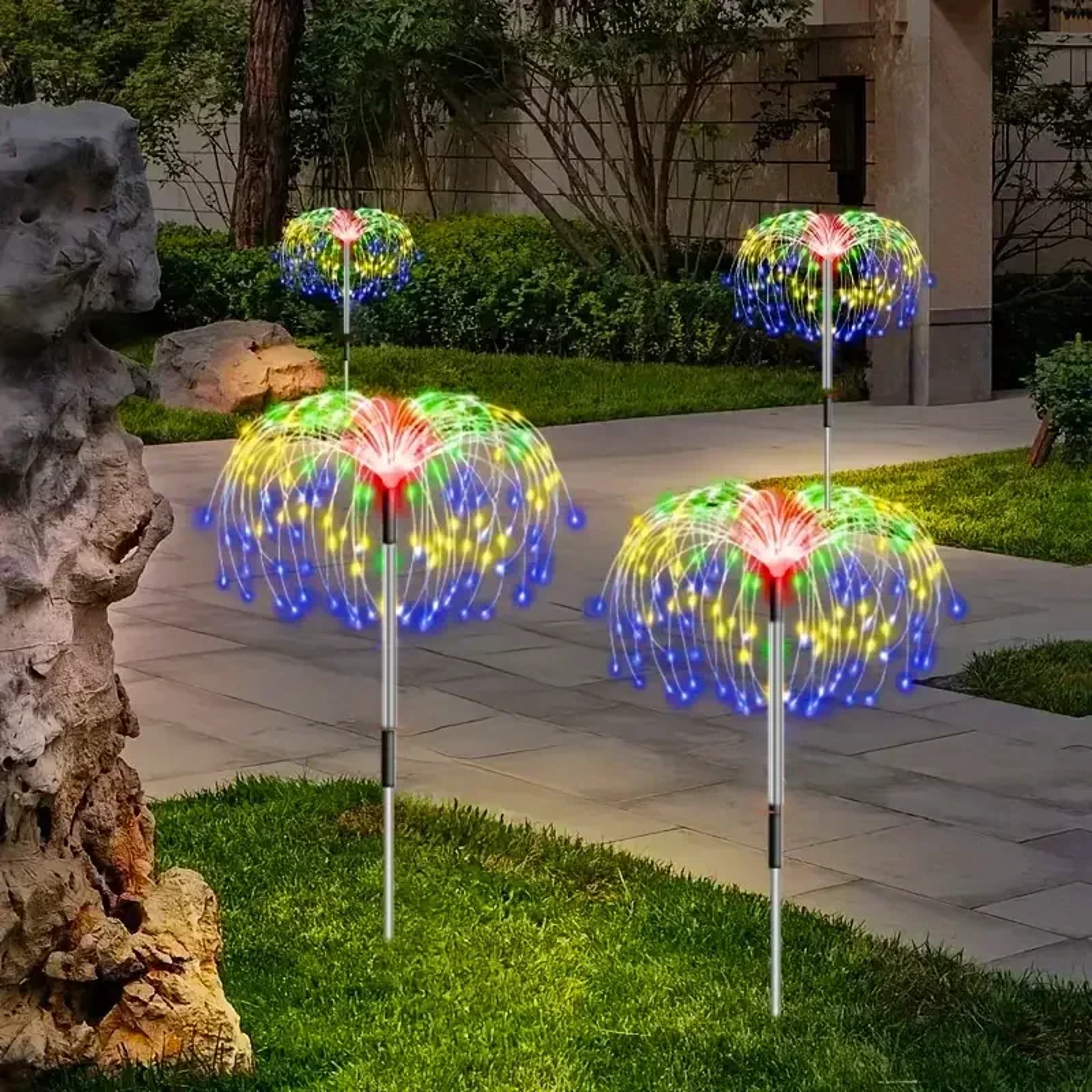 LED Solar Firework Lights – Waterproof Modes Landscape Lighting for Garden Pathways and Courtyards – view 5