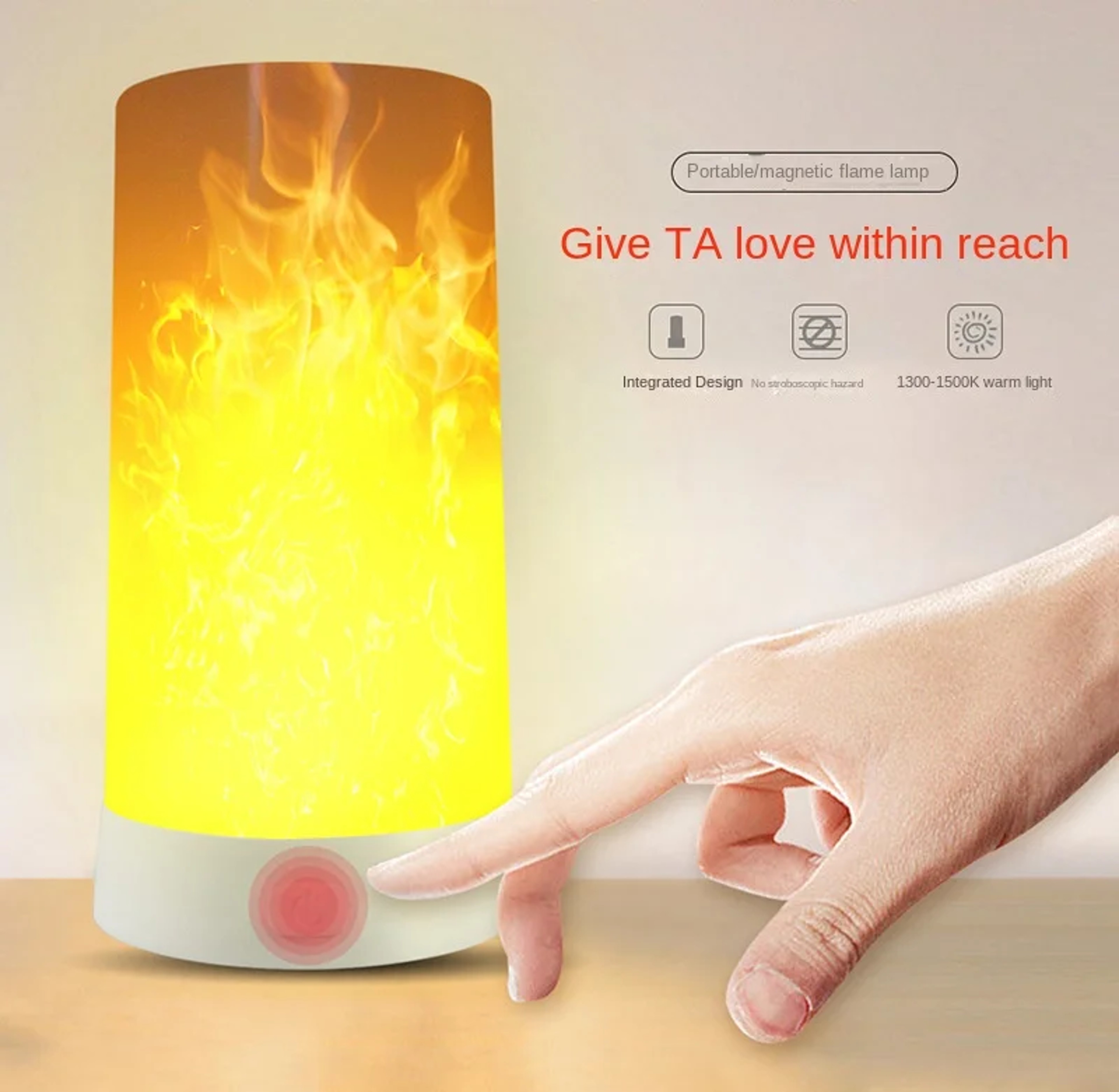 LED Flame Lamp For Room  Simulated Flame Night Light Lava Lamp  Perfect For Weddings Bars KTV And H 2