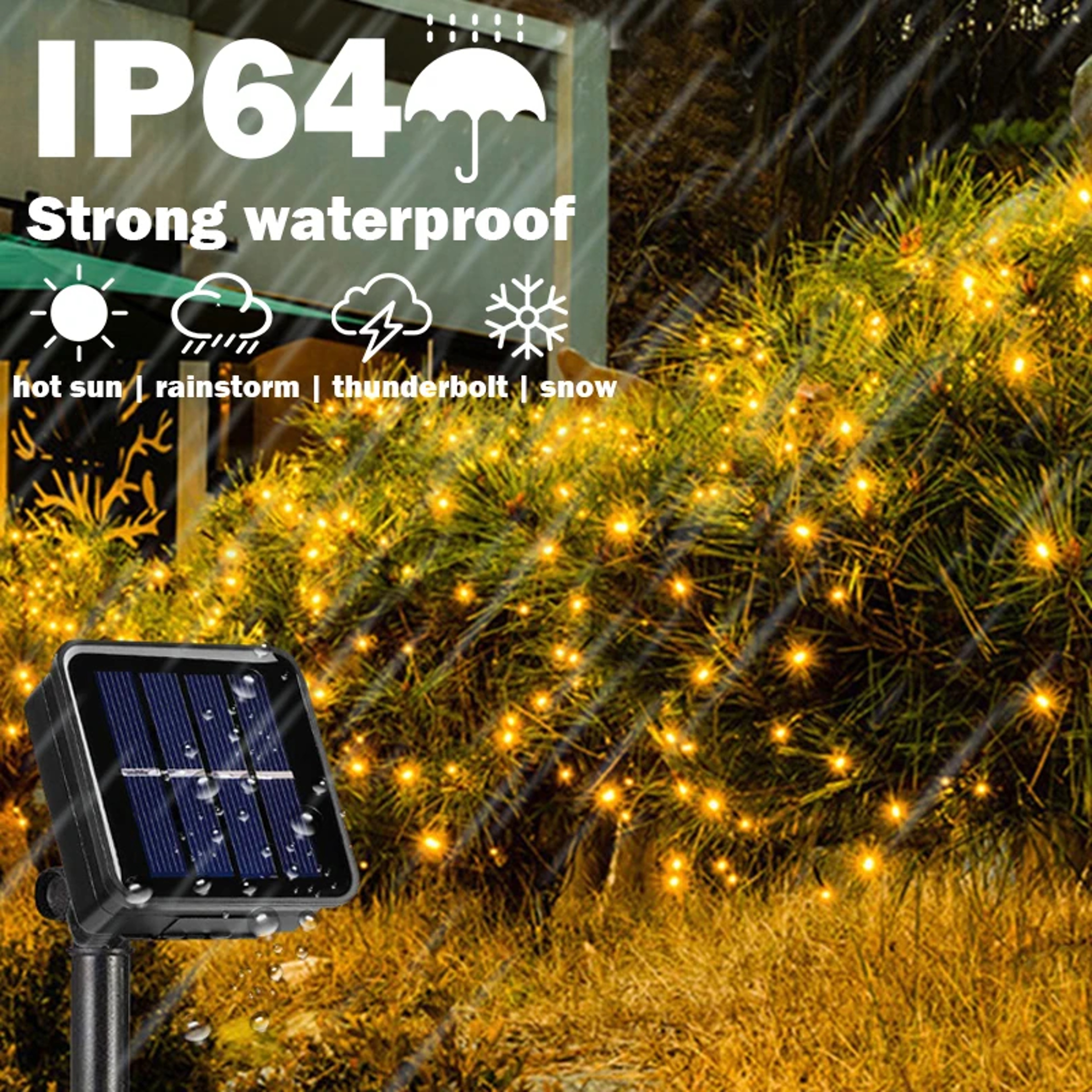Solar String Lights Outdoor Waterproof Copper Wire Fairy Lights for Wedding, Party, and Christmas Decoration – view 3