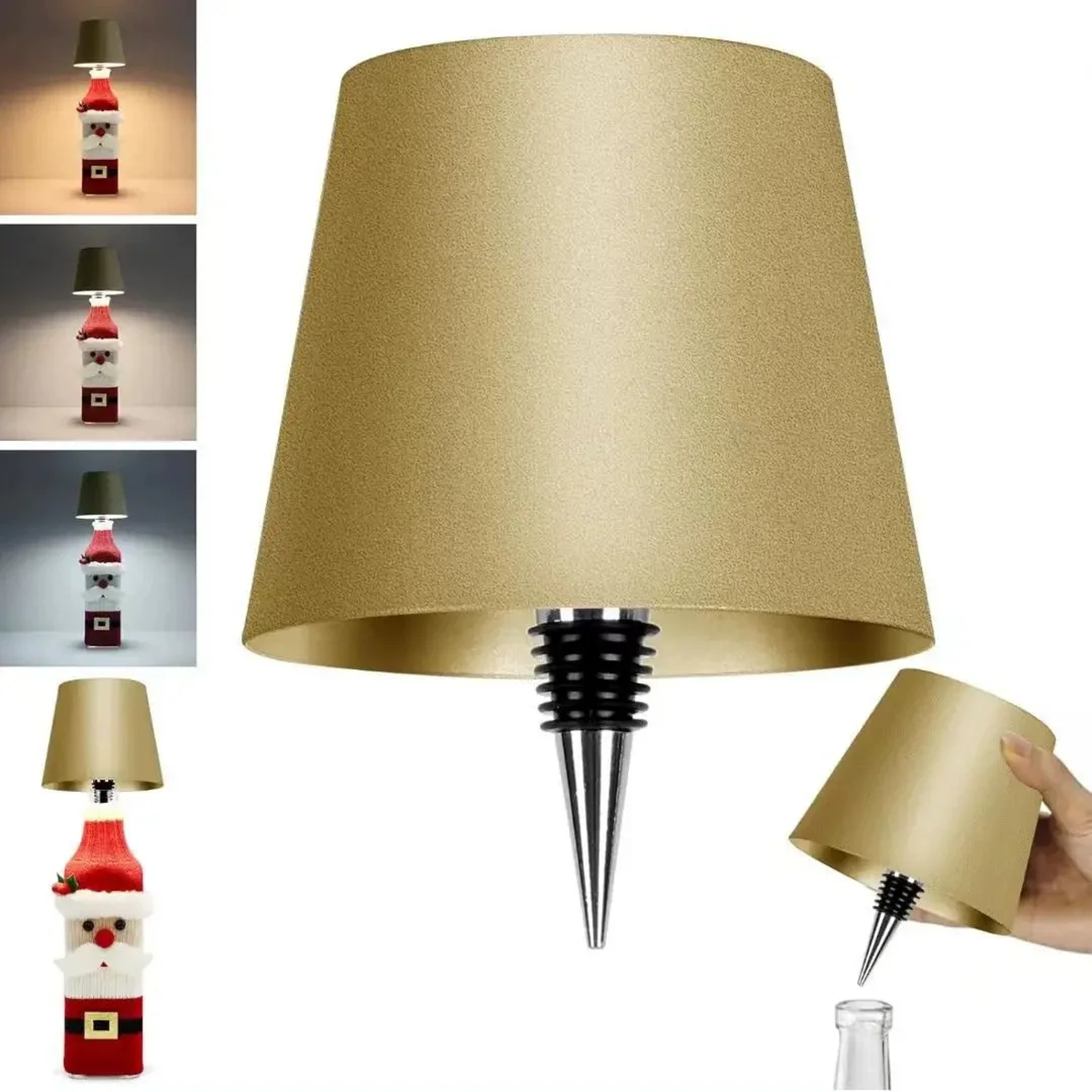 Wireless Bottle Table Lamp with Touch Control – 3 Colors and Stepless Dimming, Night Lamp for Outdoor Bar and Wine – view 7