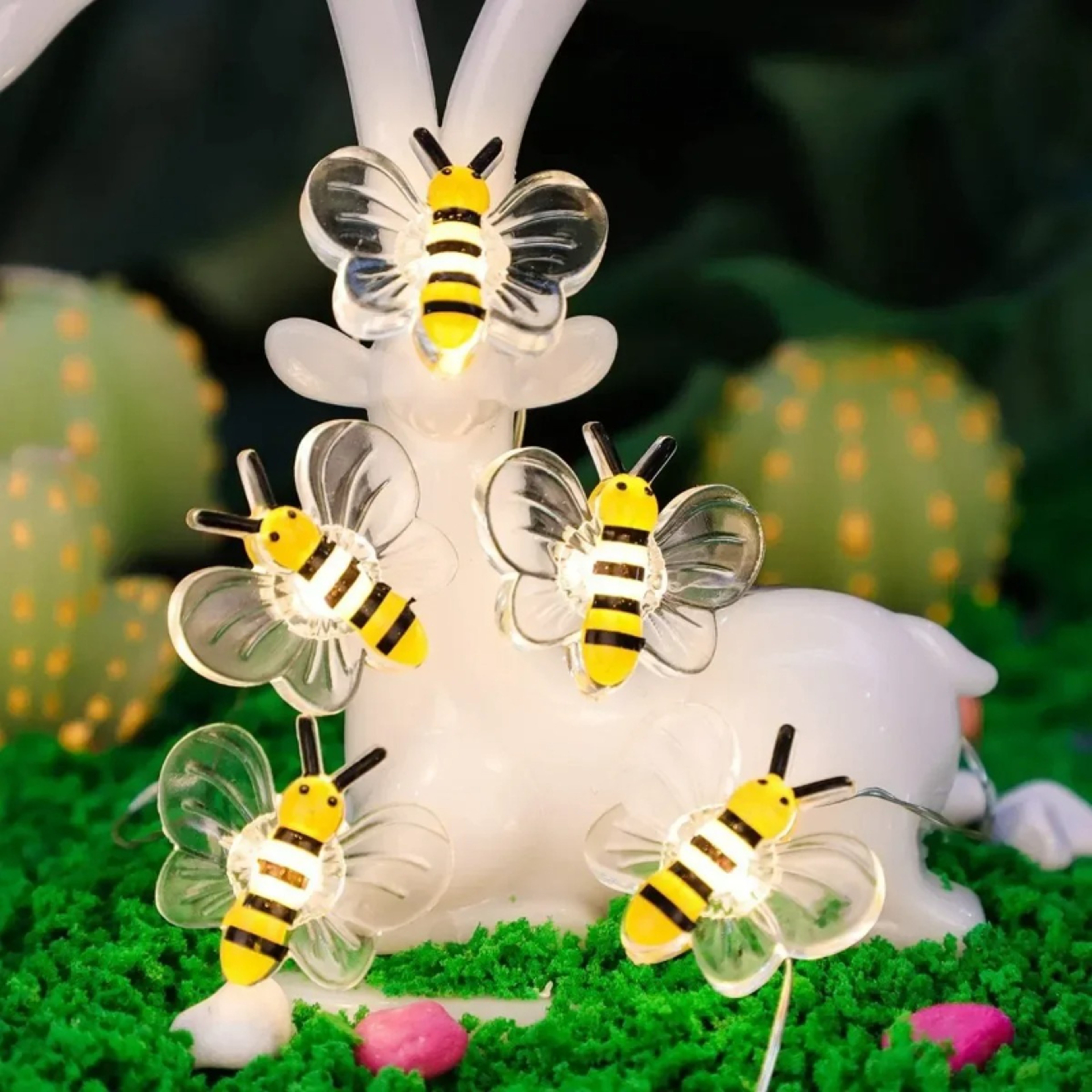 Battery-Operated Bee String Lights – Decorative Lights for Bedroom, Patio, Wedding & Xmas Decor – view 5