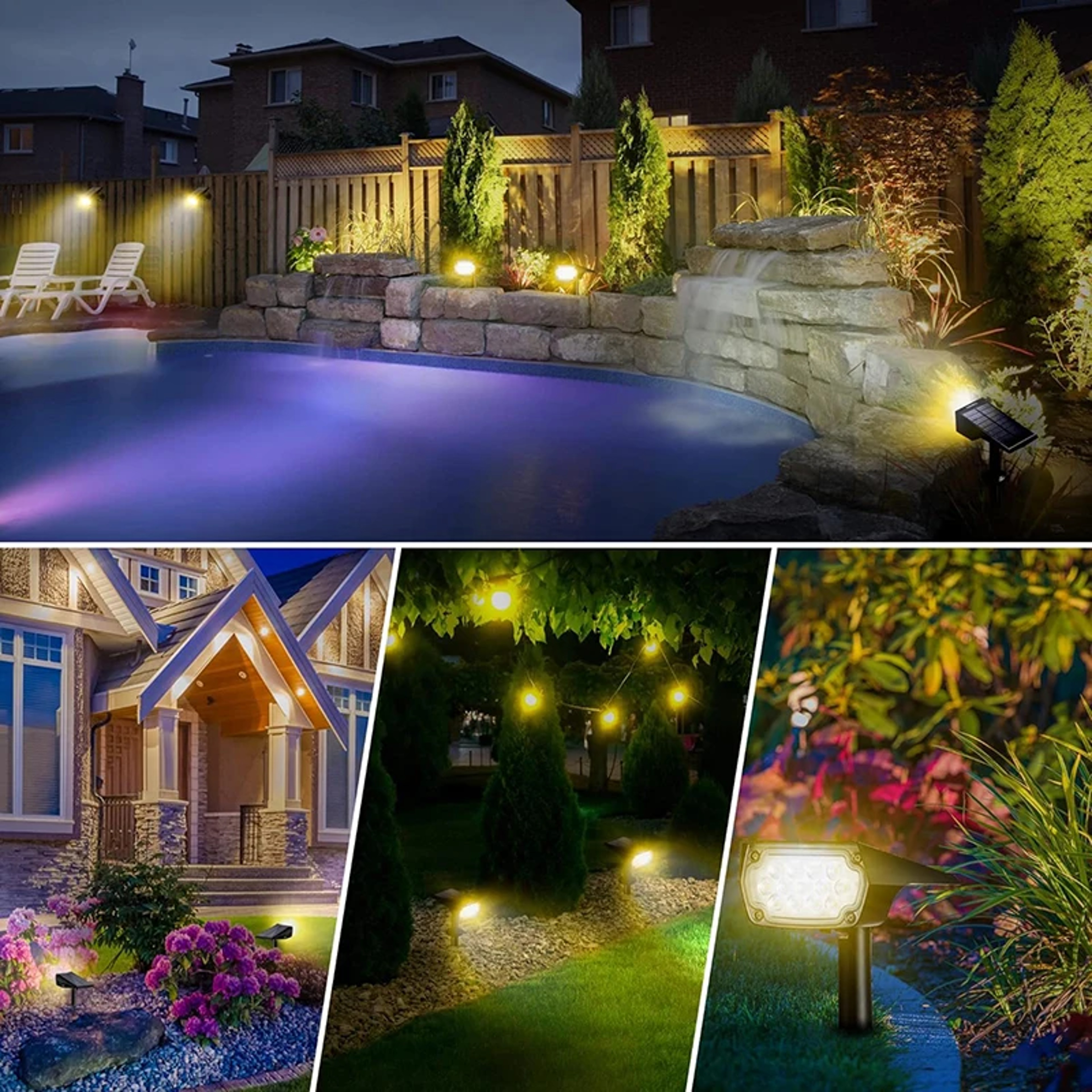 Solar Spotlight for Outdoor Lighting – 180° Adjustable, Waterproof & Anti-Aging Ground/Wall Mount for Garden Yard – view 6