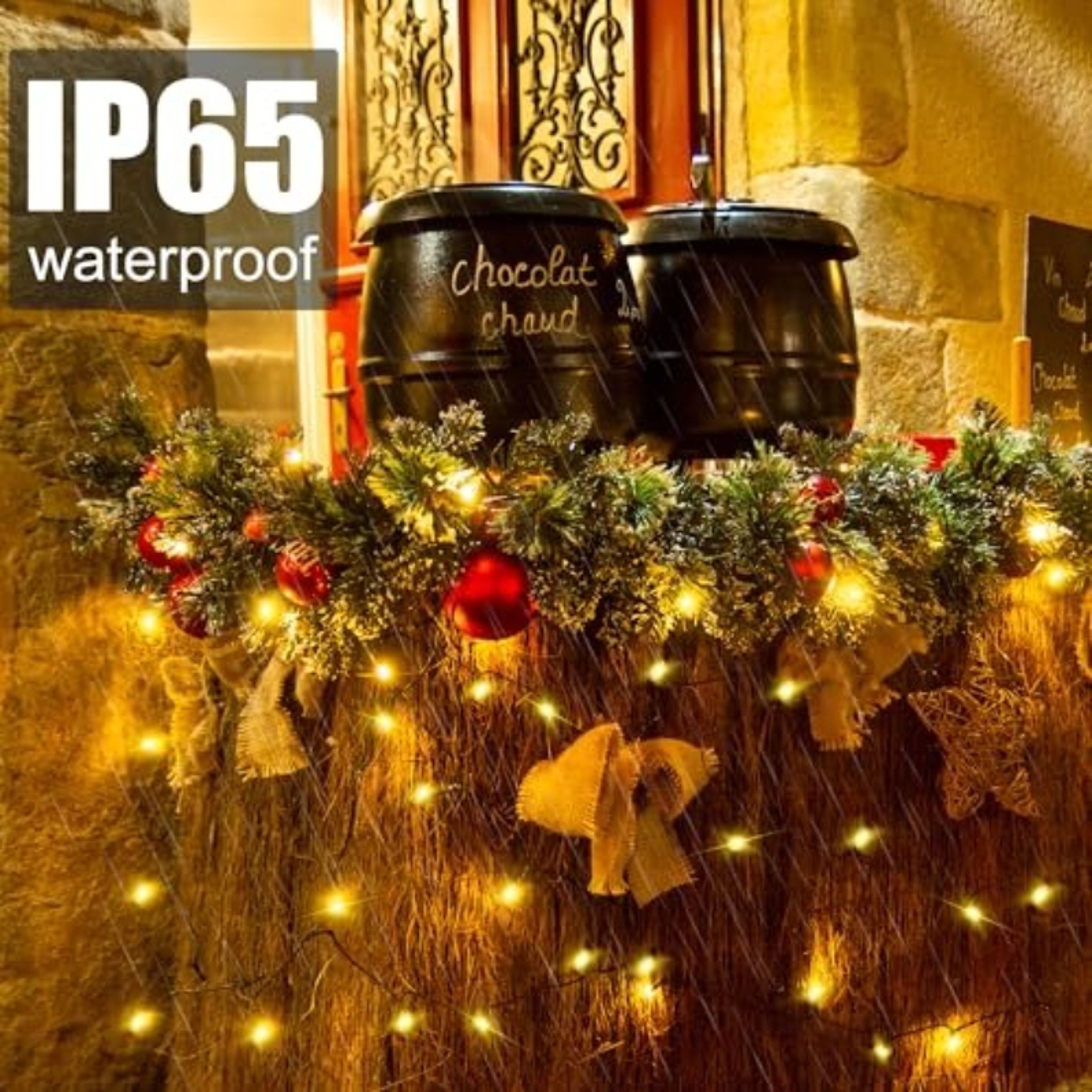 Outdoor Solar String Fairy Lights – Waterproof Garland with Fast Charging Solar Panel for Christmas and Garden Decor – view 4