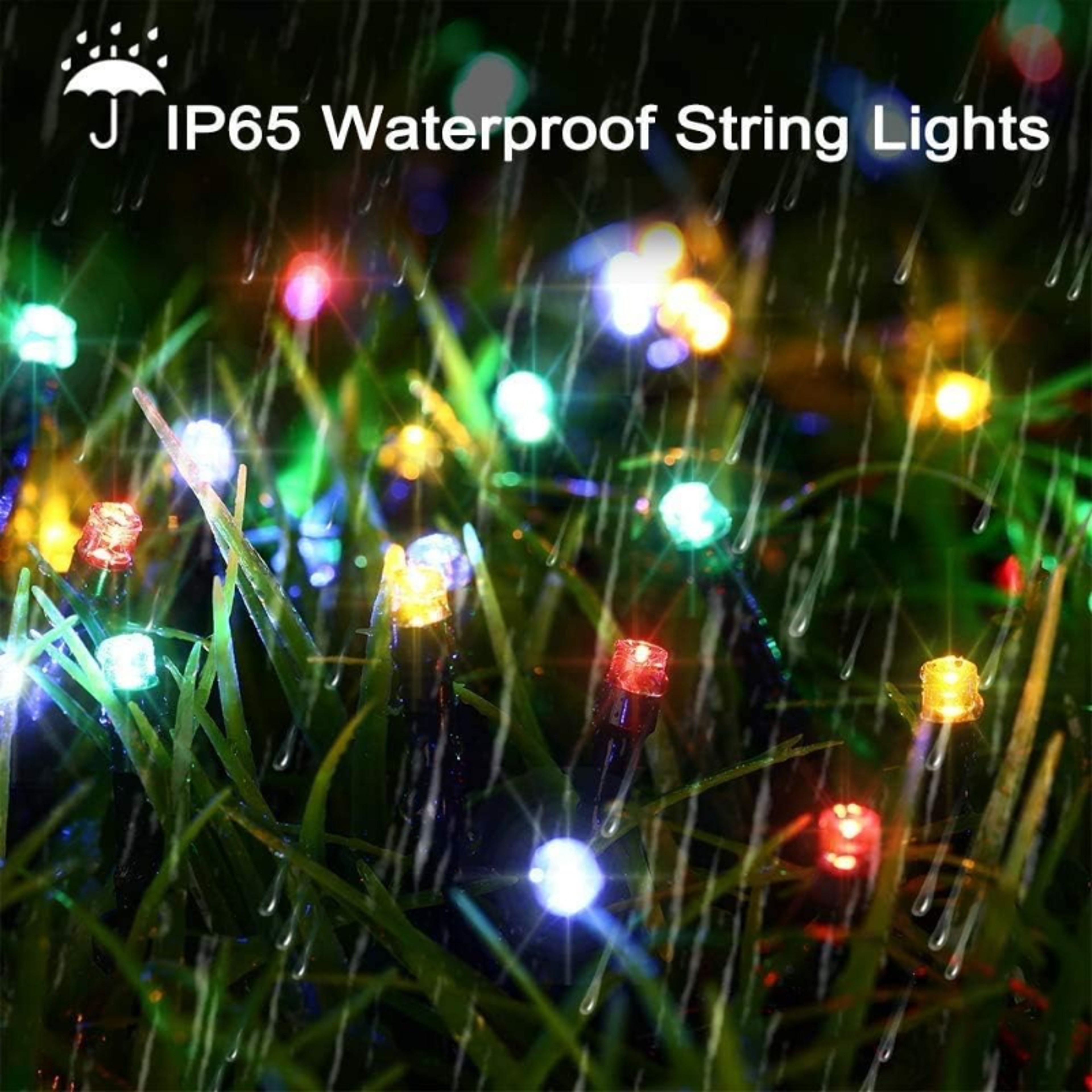 Solar Christmas Lights - LED Multicolor Outdoor Waterproof Lights with 8 Modes for Holiday Decorations – view 4