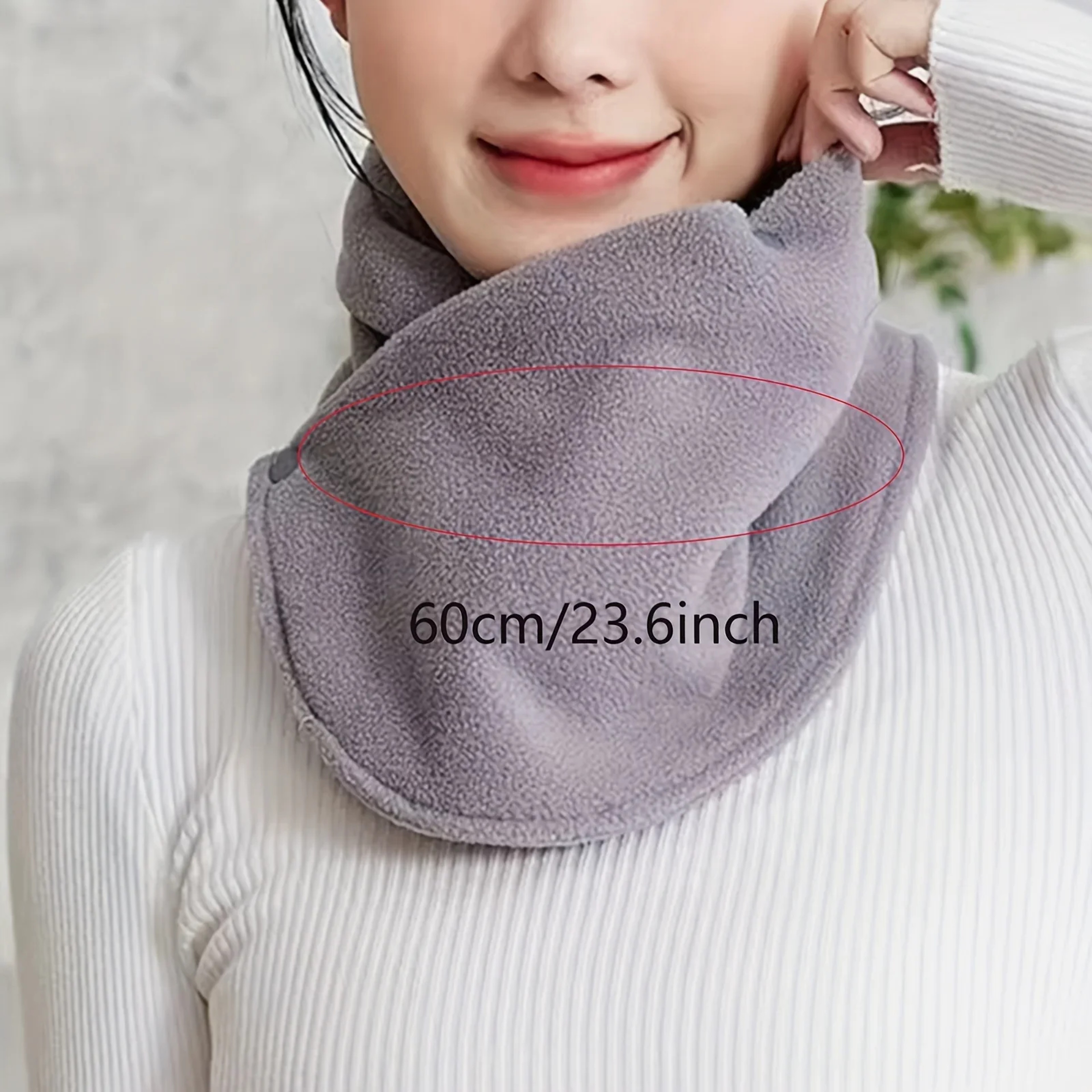 Classic Velvet Warm Neck Scarf for Winter - Windproof & Soft – view 6
