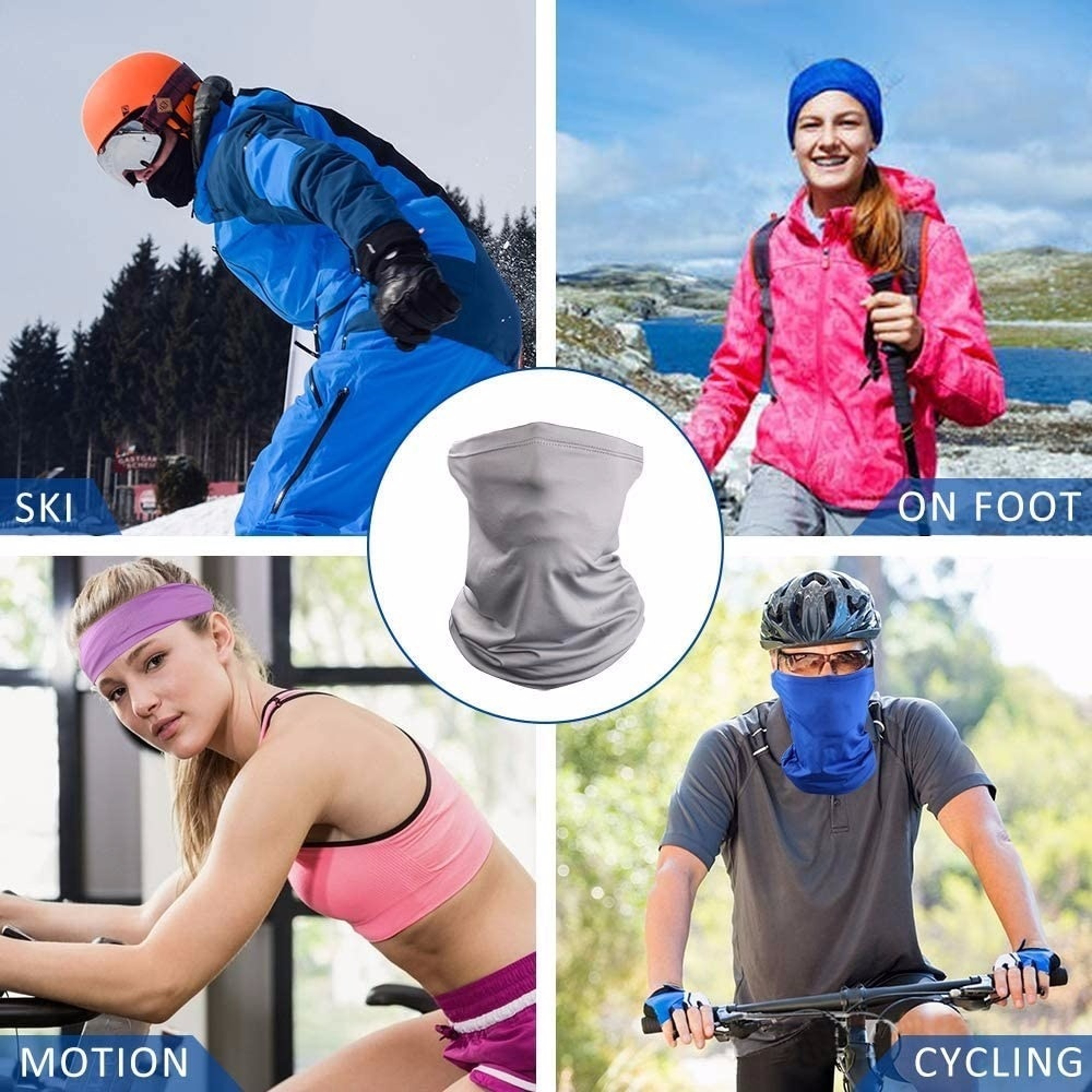 Breathable Summer UV Protection Face Mask Neck Gaiter Cooling Scarf For Outdoor Sports 2
