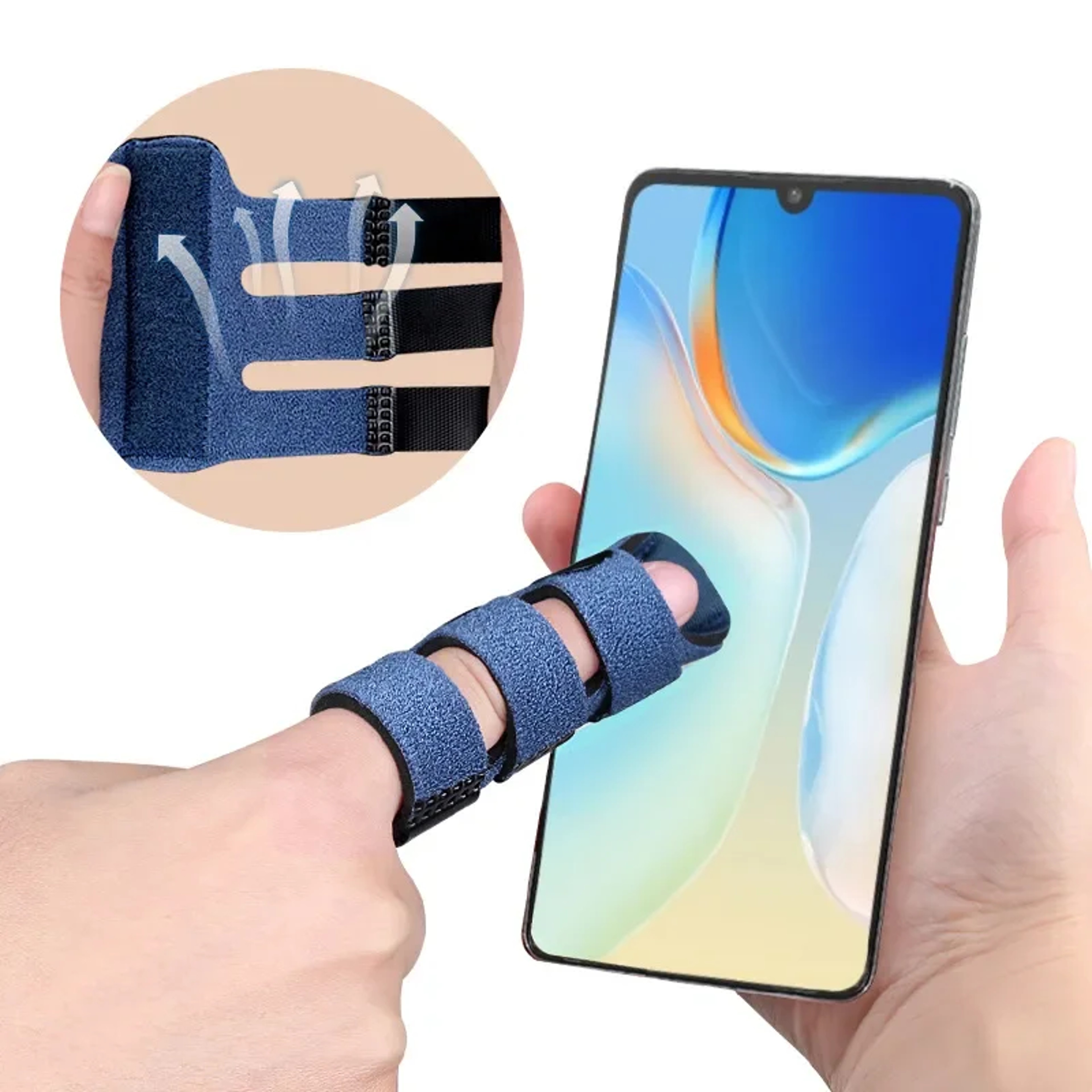 Breathable Finger Pain Relief Support Brace – Finger Guard for Finger Fixation & Health Care – view 4