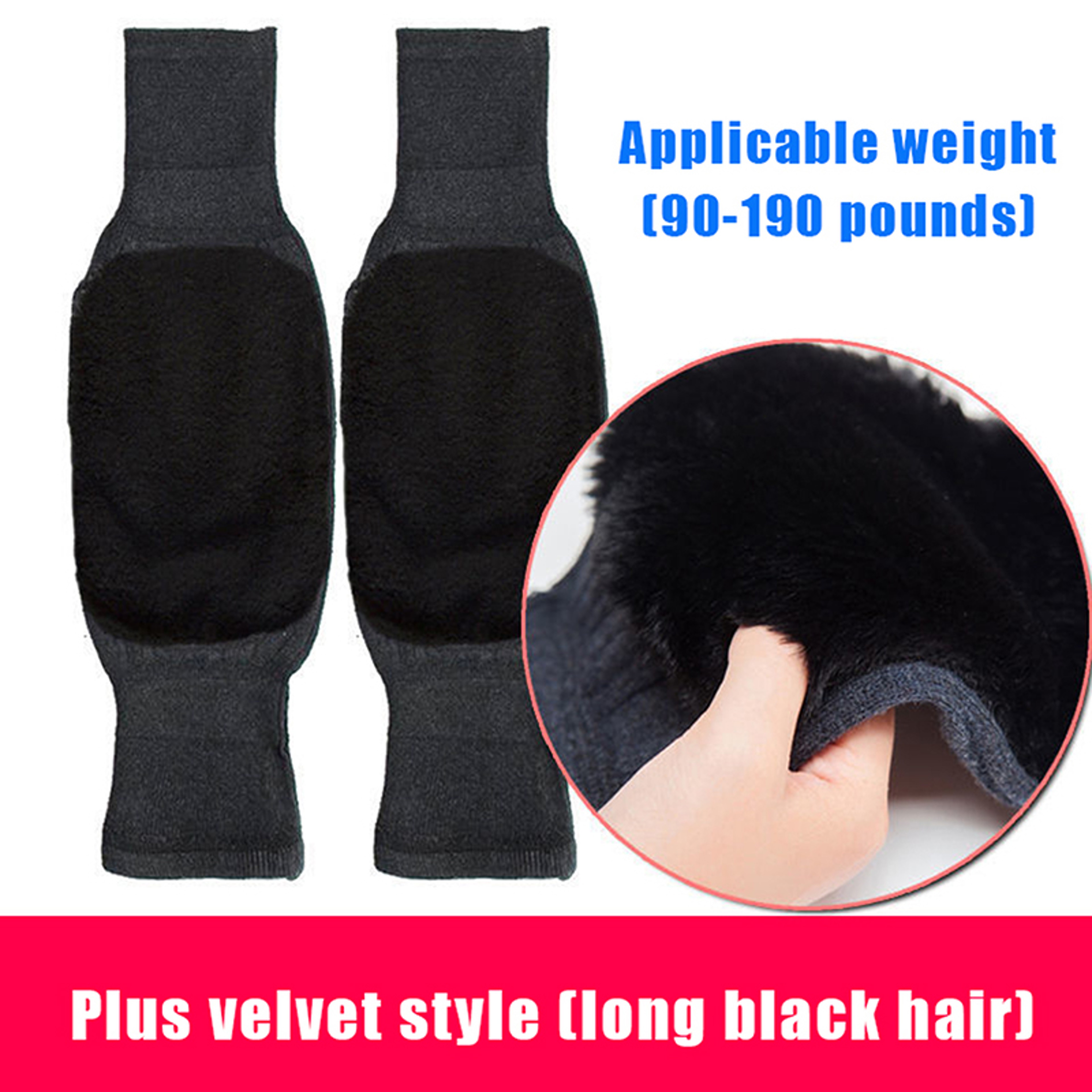 Winter Warm Knee Pads With Plush Thermal Leg Warmers  NonSlip ColdProof Knee Brace For Skiing Cycli 7