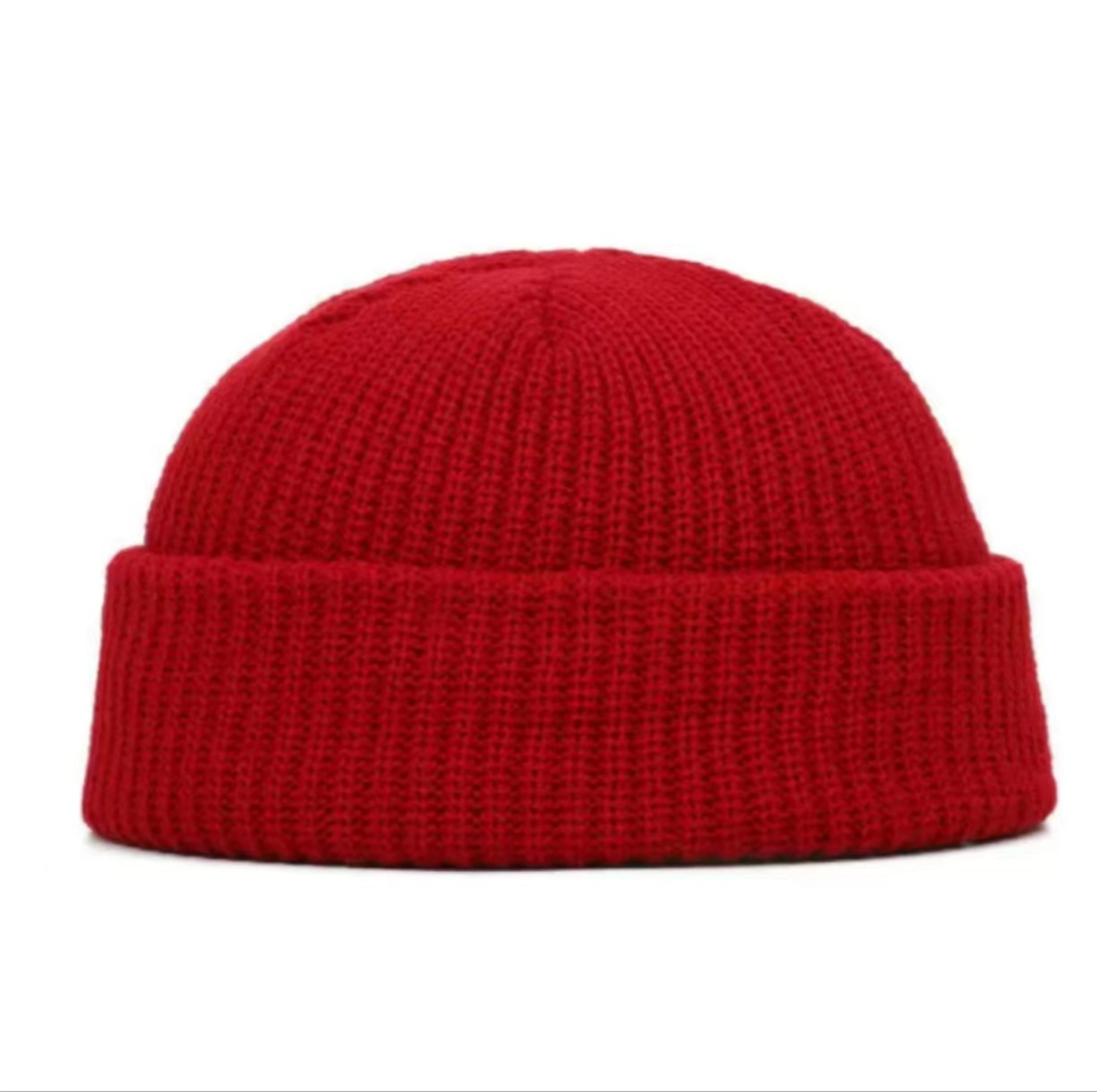 Winter Knitted Beanie Cap - Warm, Elastic Thermal Cuffed Hat for Running, Cycling, and Outdoor Sports – view 7