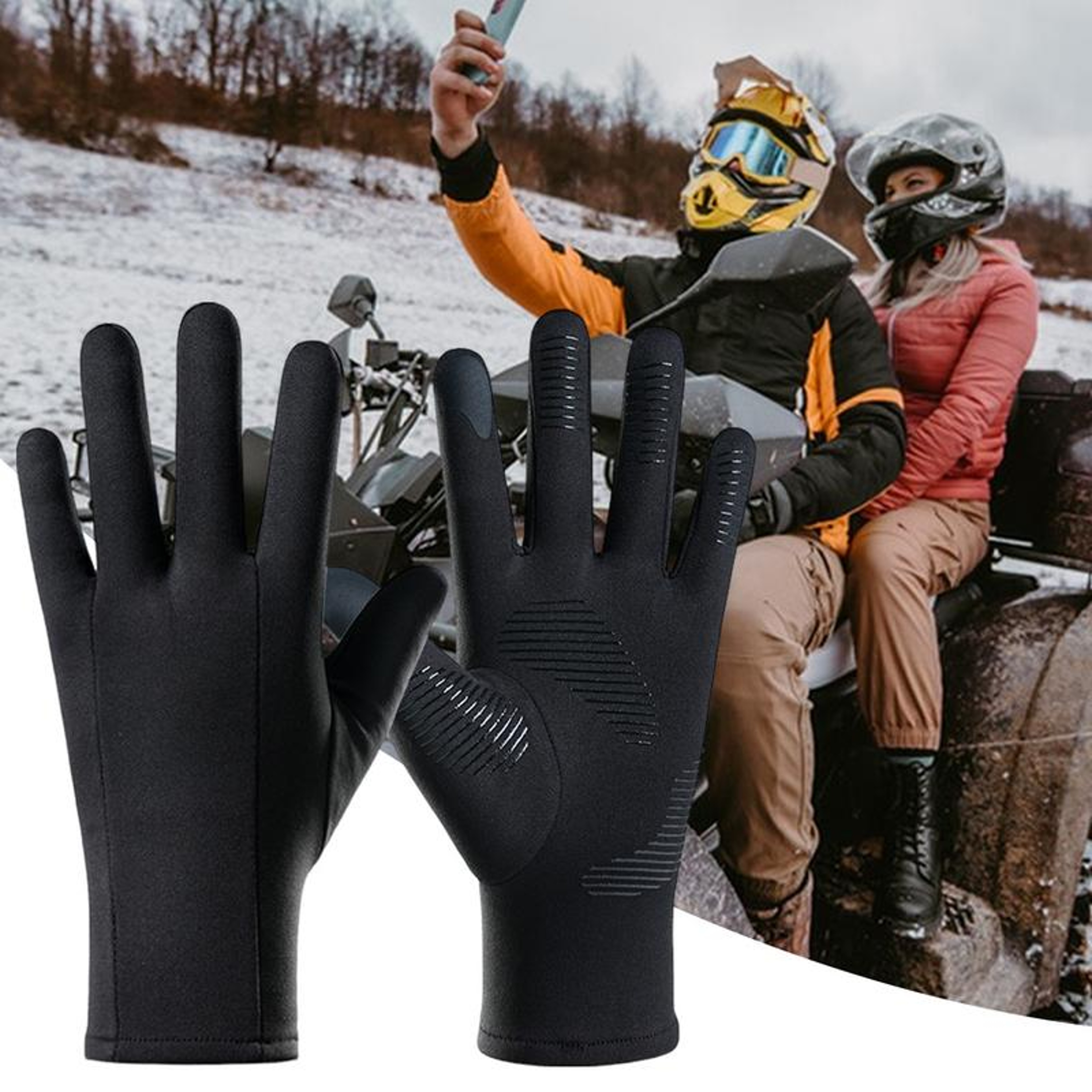 WRELS Ultralight Ski Gloves for Touchscreen Use, Full Fingered Snowboard Accessories – view 2