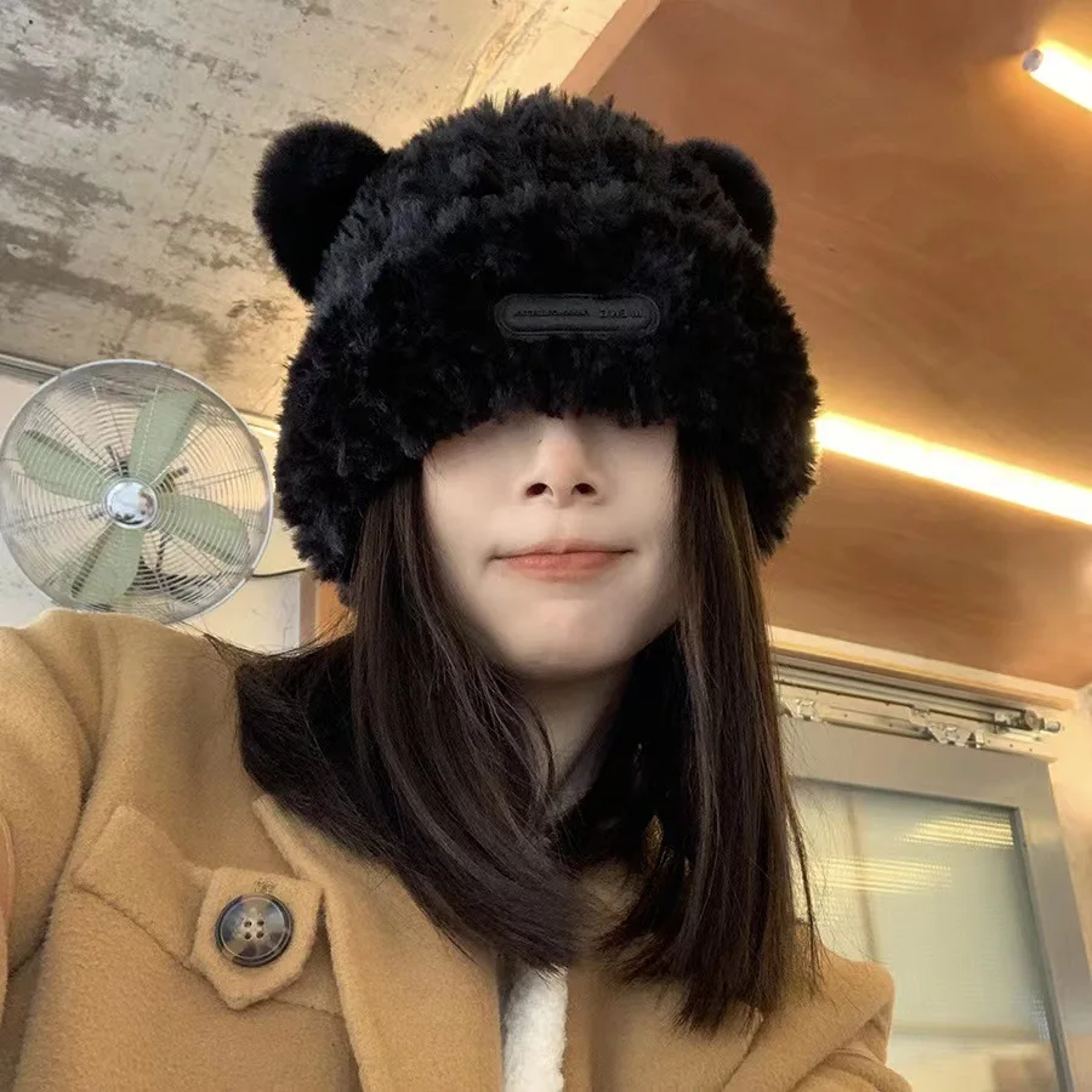 Cute Bear Ears Knitted Beanie Wool Hat  AllMatch Winter Cap For Women 1