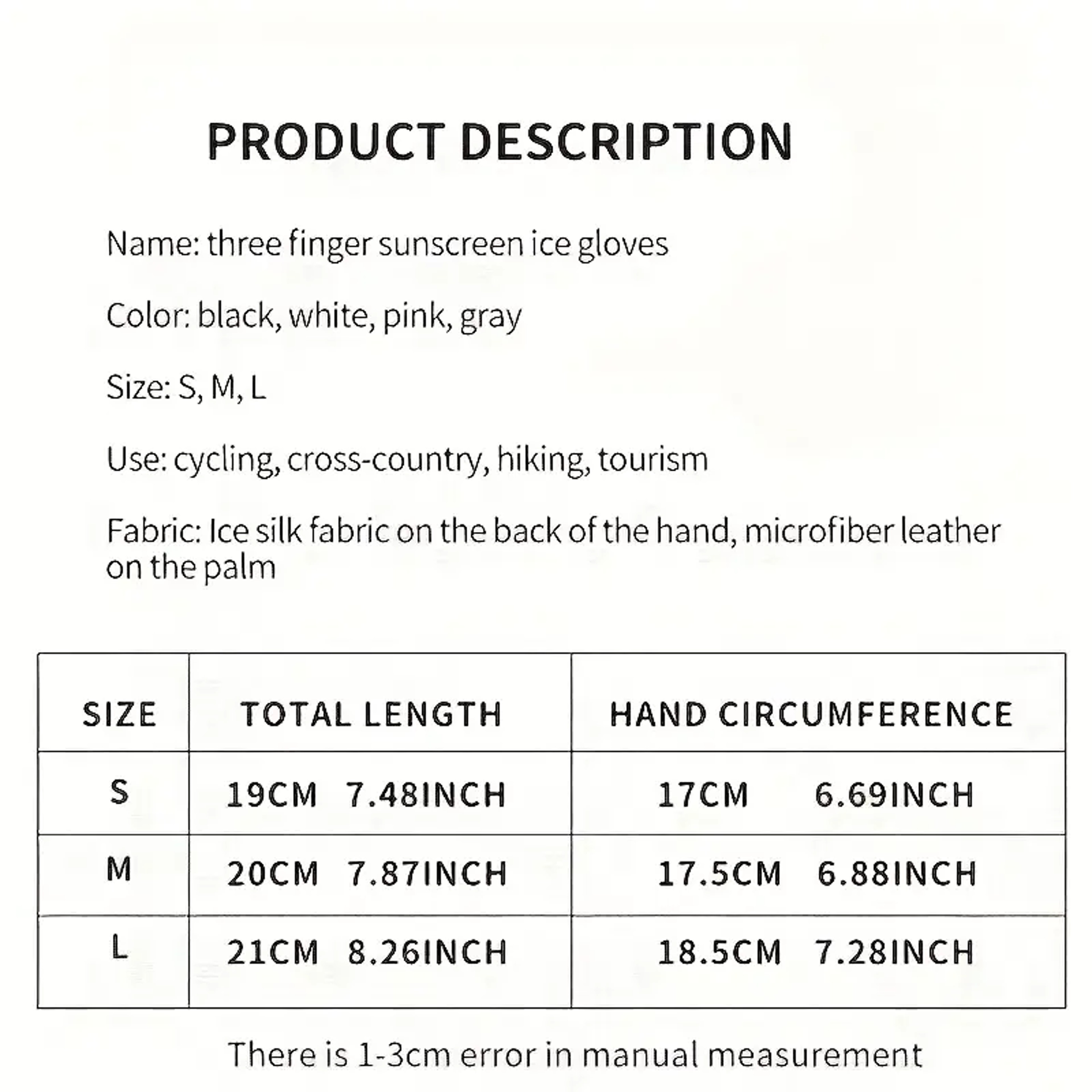 Ice Silk Cycling Gloves  Breathable Lightweight AntiSlip Full Finger Gloves For Outdoor Sports Driv 8