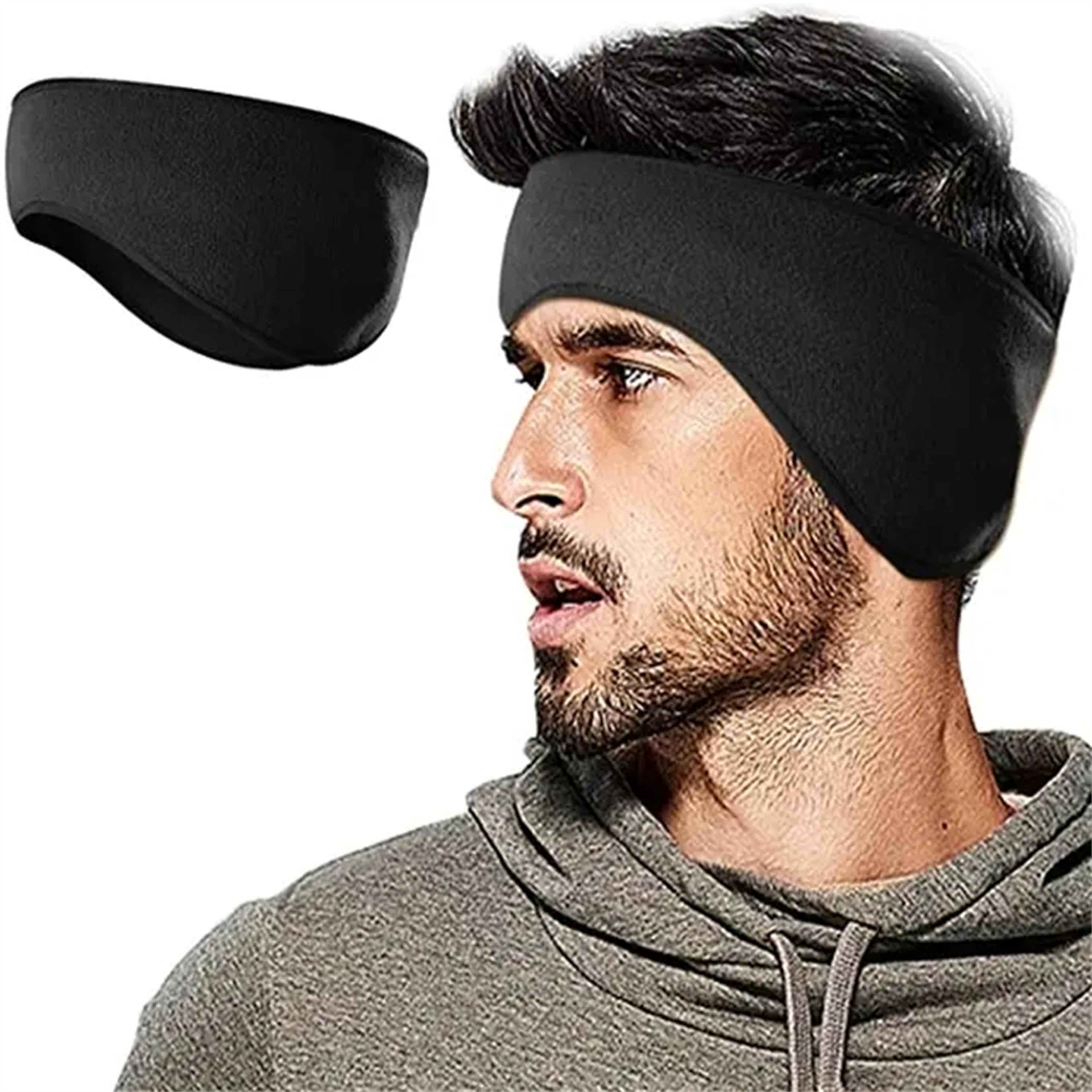 Winter Warmer Headband - Breathable, Windproof Fleece Ear Cover for Cycling & Running – view 1