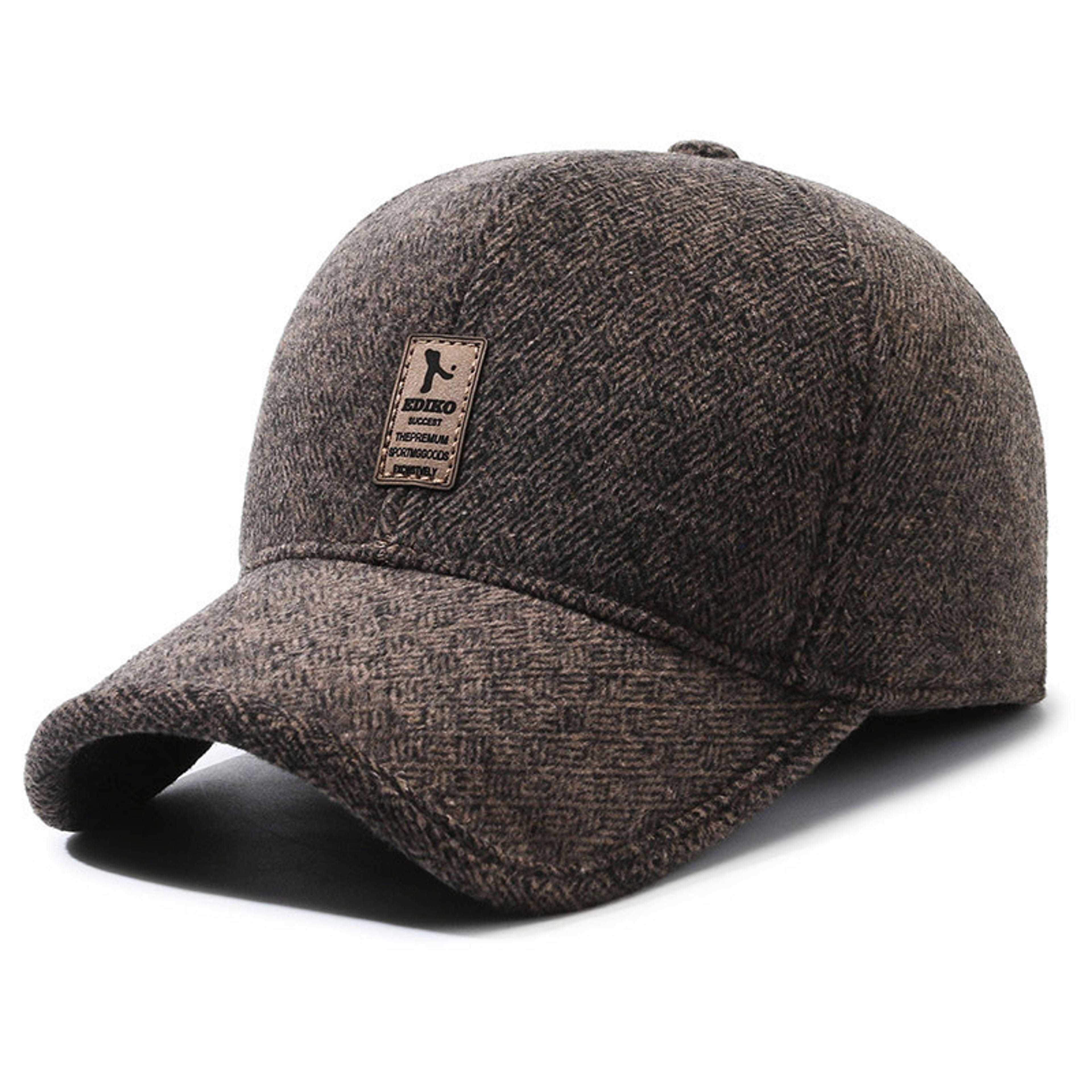 Winter Baseball Cap with Ear Protection, Windproof Woolen Knitted Earflap Hat for Men – Adjustable, Warm & Comfortable – view 9