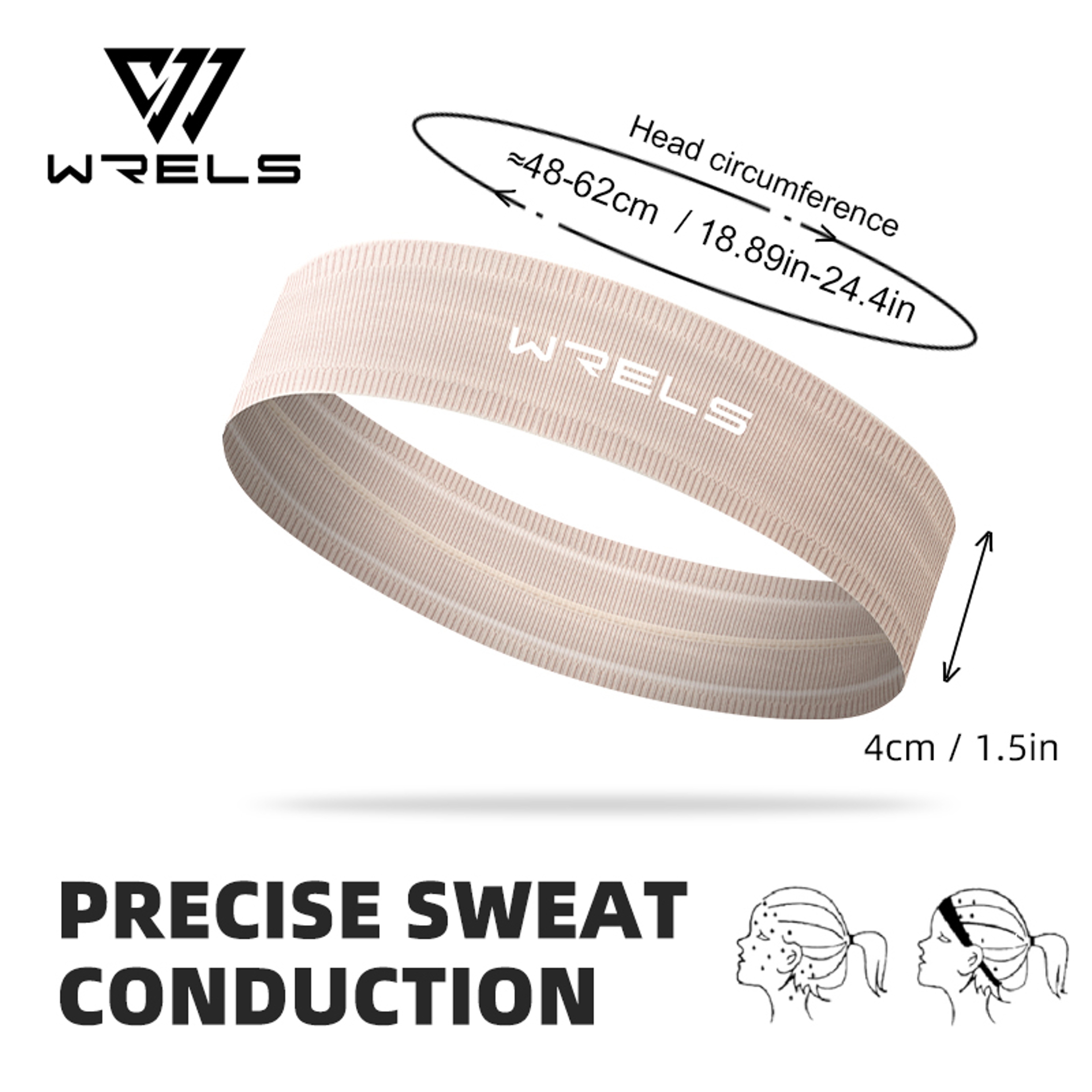 WRELS AntiSlip Quick Dry Sports Headband  Breathable Elastic Fitness Sweatband For Yoga  Running 7