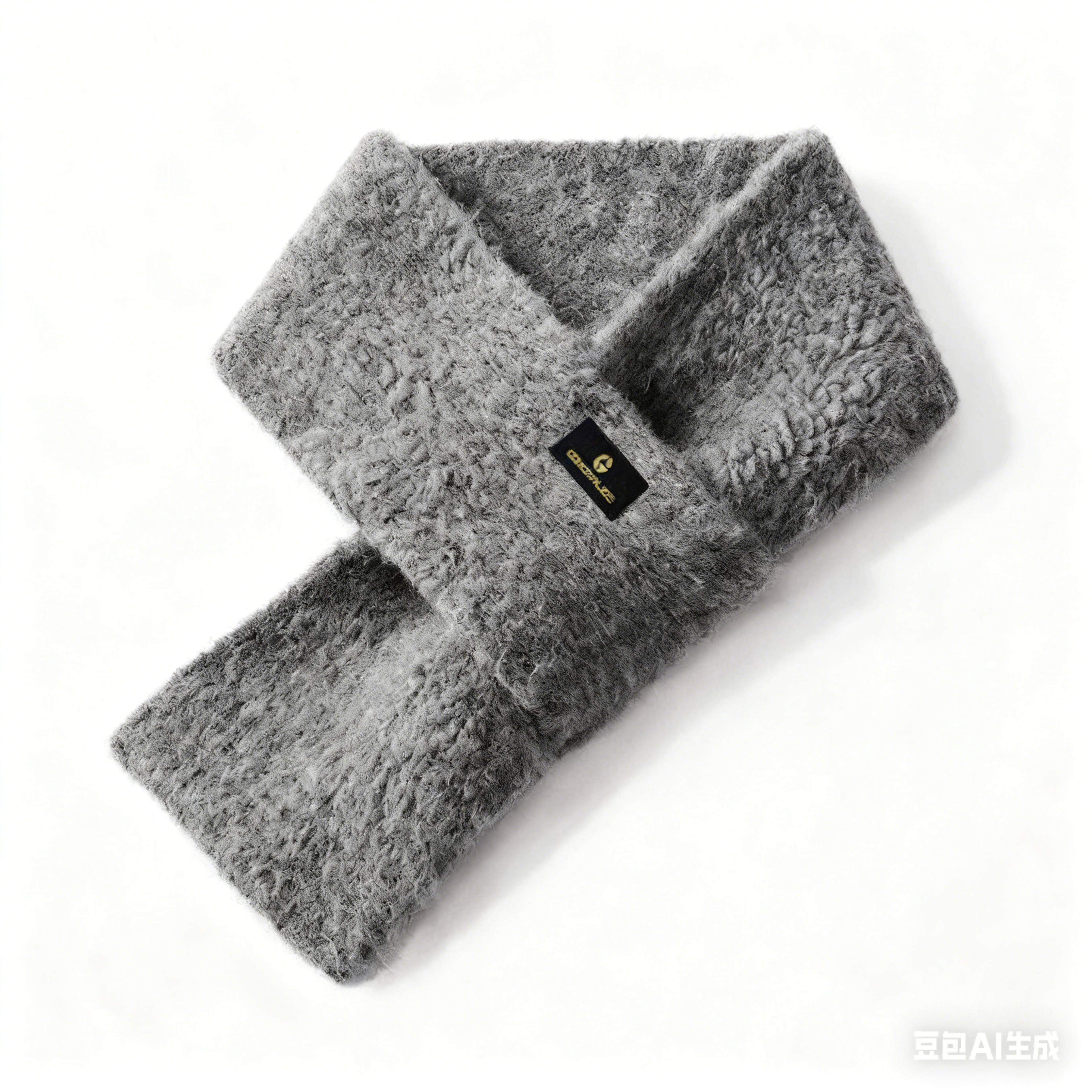Vintage Mohair Plush Knitted Scarf  ColdProof Warm Winter Collar For Men Small Size Solid Color Out 5
