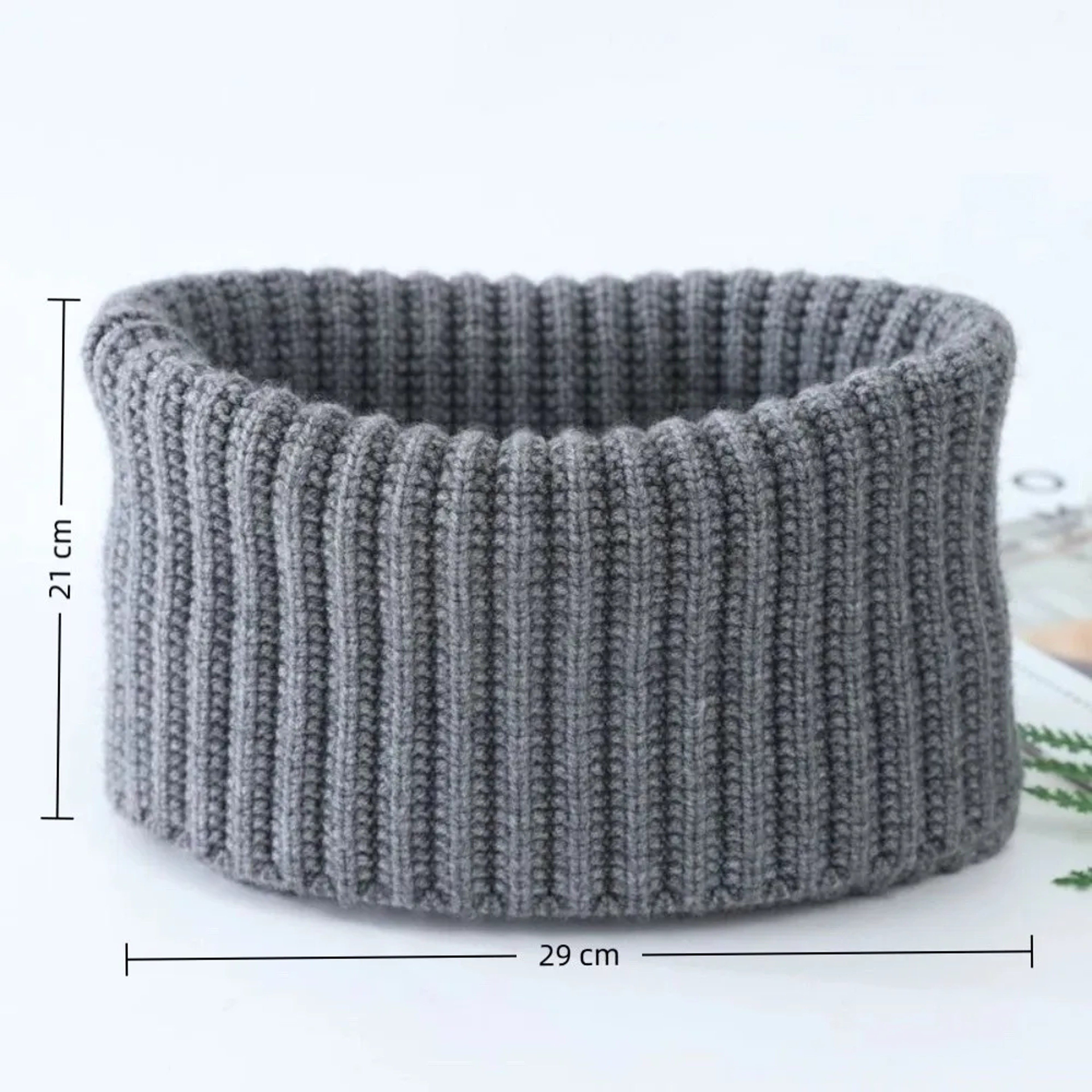 Neck Warmer For Men And Women  Ski Mask Face Warmer Thick Knitted Windproof Tube Scarf 1