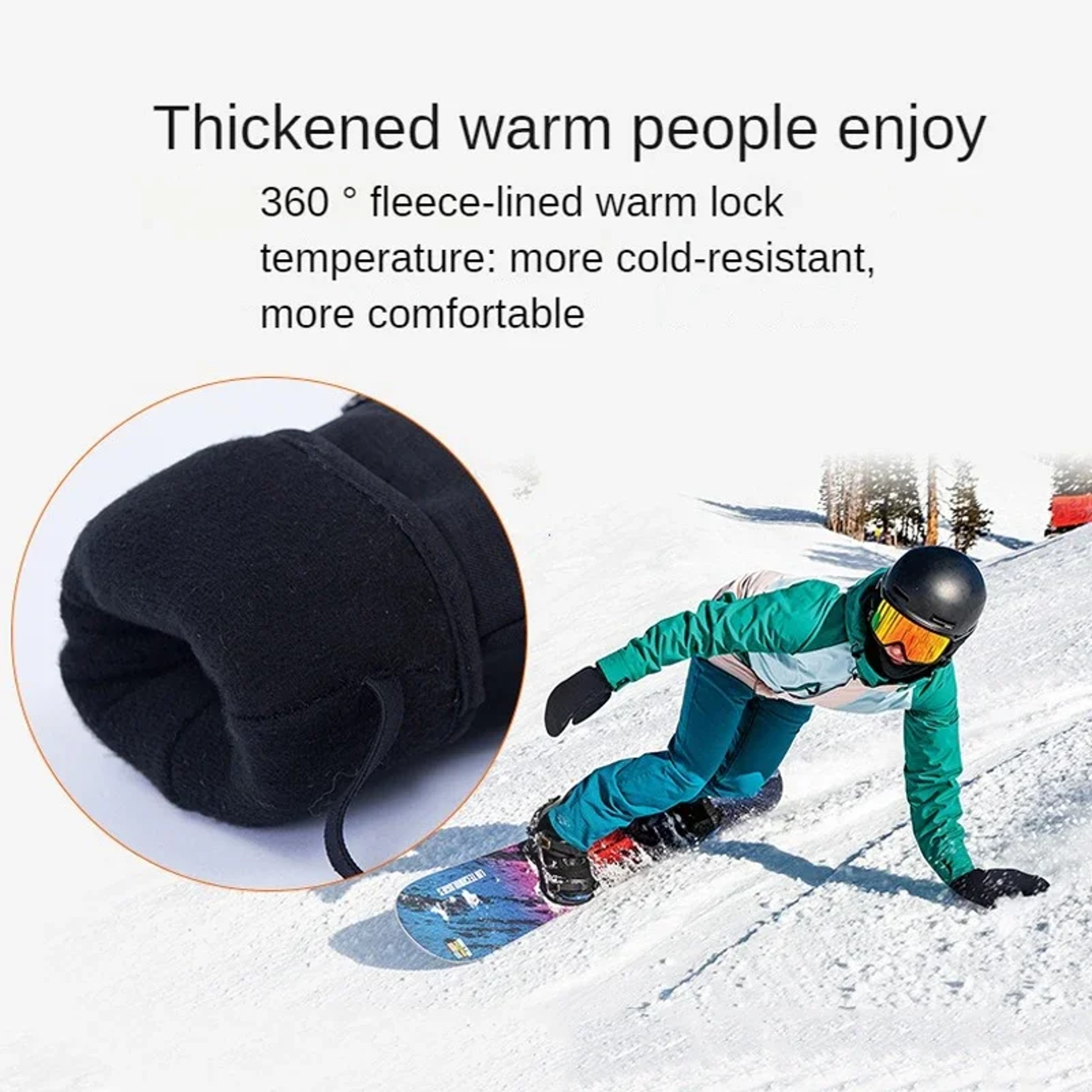 Winter Ski Gloves Waterproof Thermal Touch Screen Mittens for Men & Women - Warm Snow Gloves for Skiing & Snowmobile – view 4